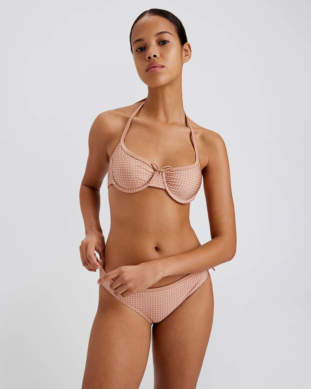 Sydney Bikini Bottom | Baby Polkadot Taupe - Image 2