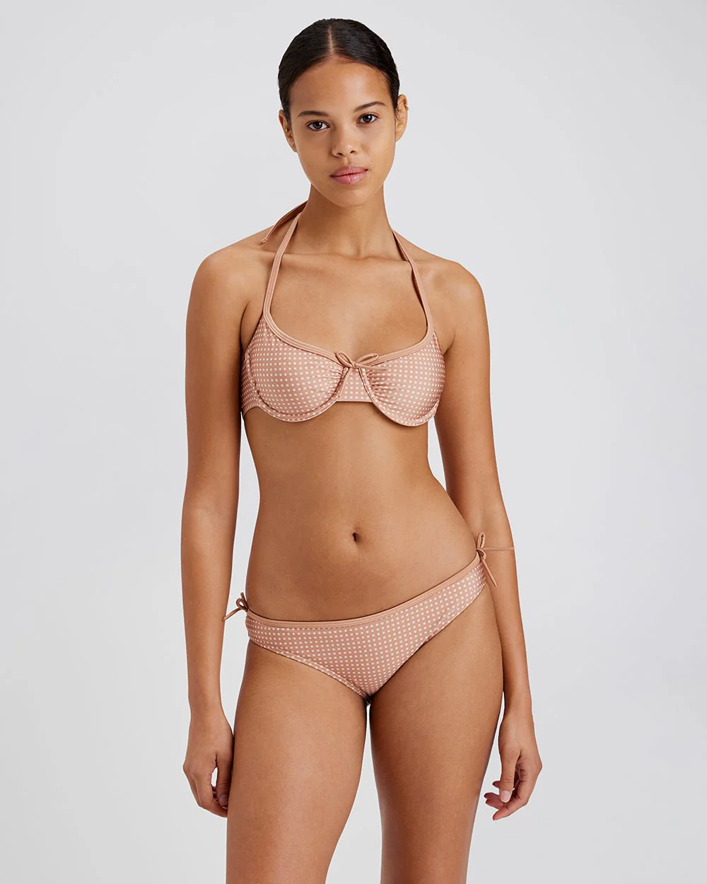 Sydney Bikini Bottom | Baby Polkadot Taupe - Image 3