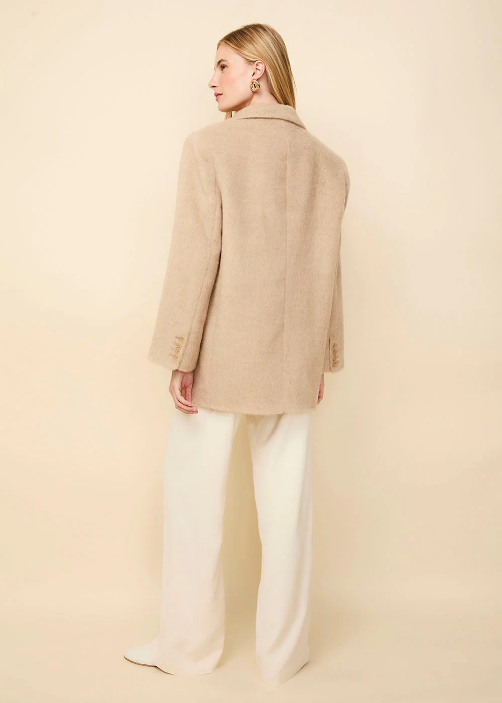 Warren Alpaca Blend Blazer | Camel - Image 3