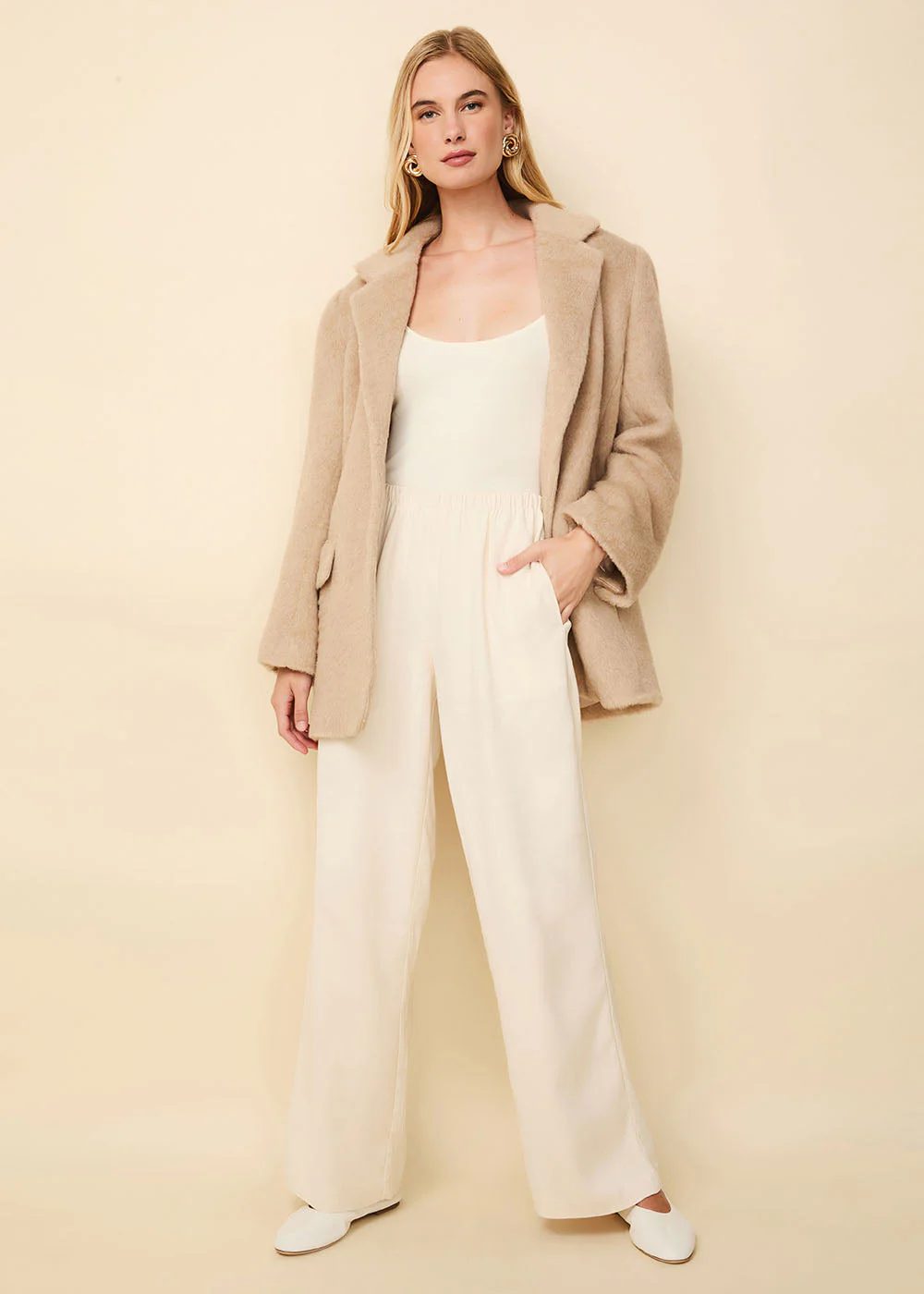 Warren Alpaca Blend Blazer | Camel - Image 4