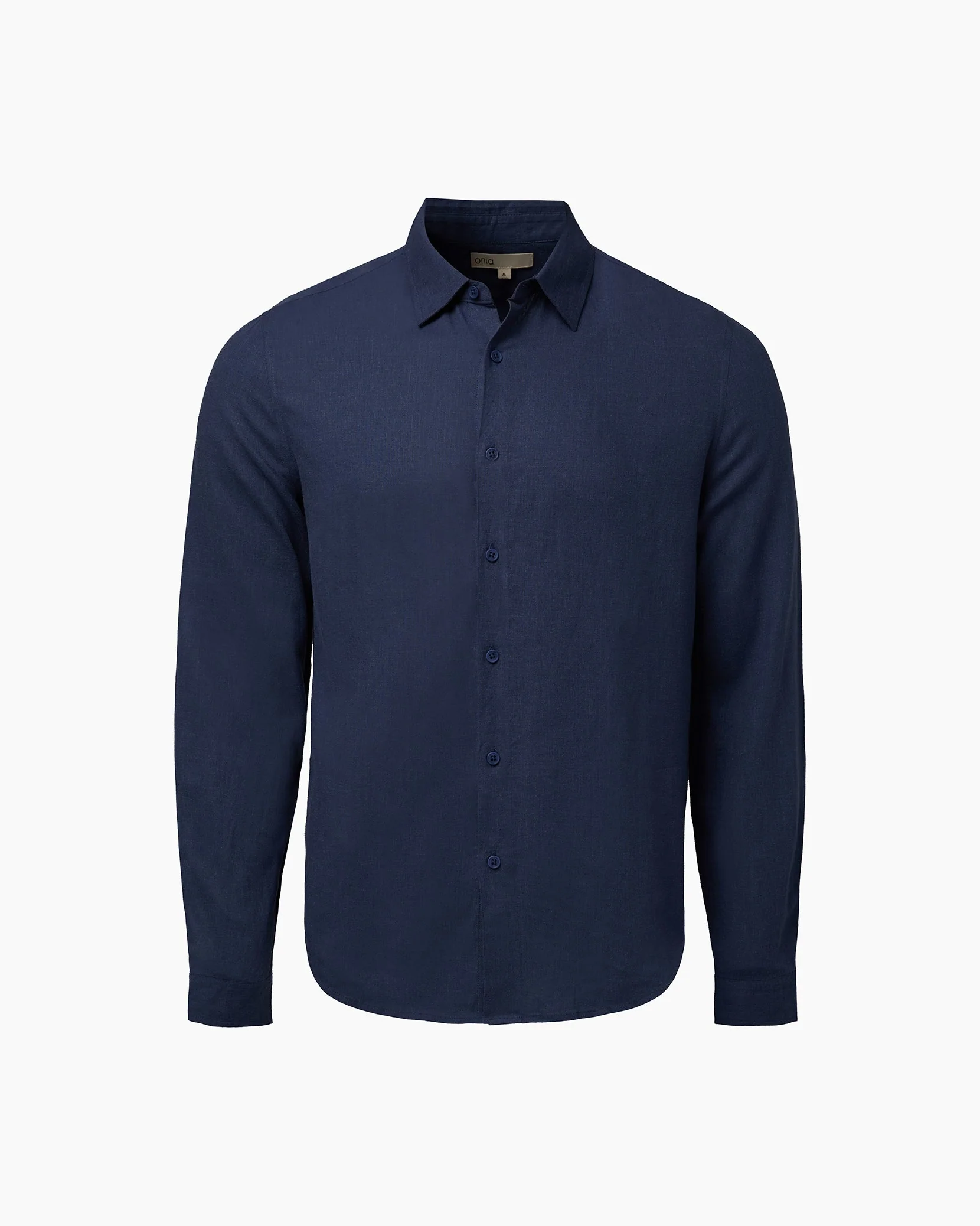Mens | Standard Long Sleeve Linen Shirt | Vintage Indigo