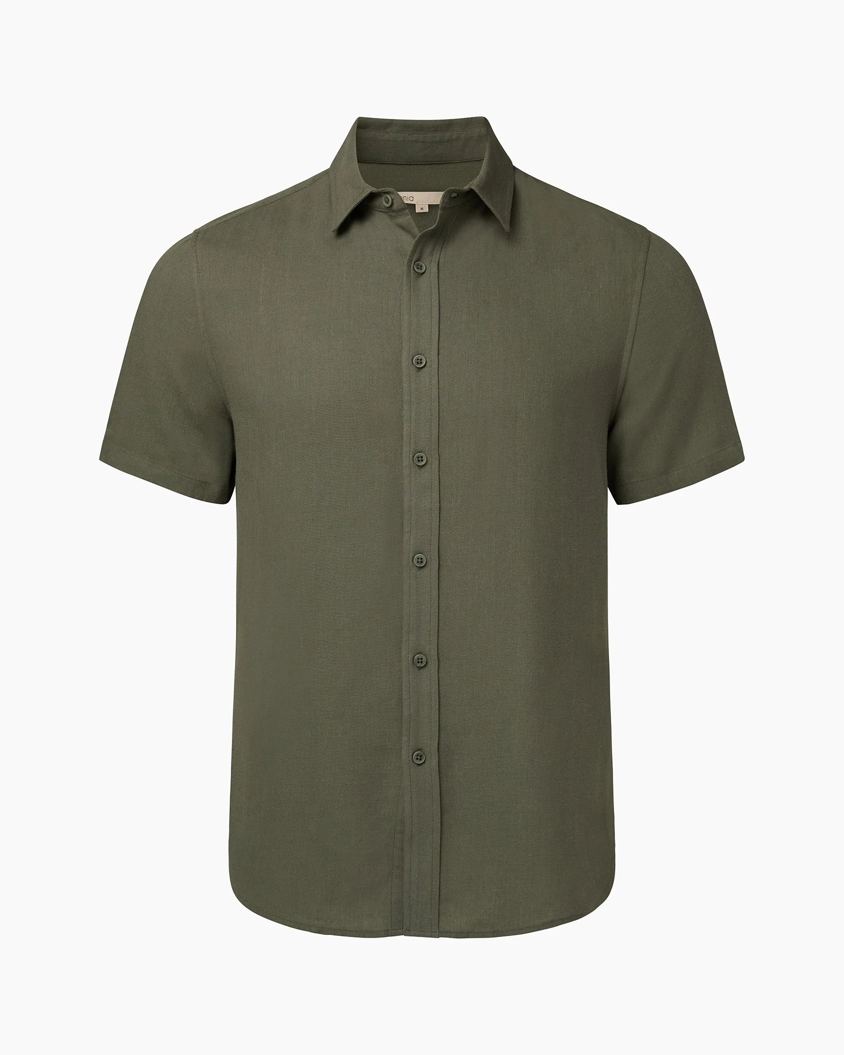 Mens | Standard Short Sleeve Linen Shirt | Agave