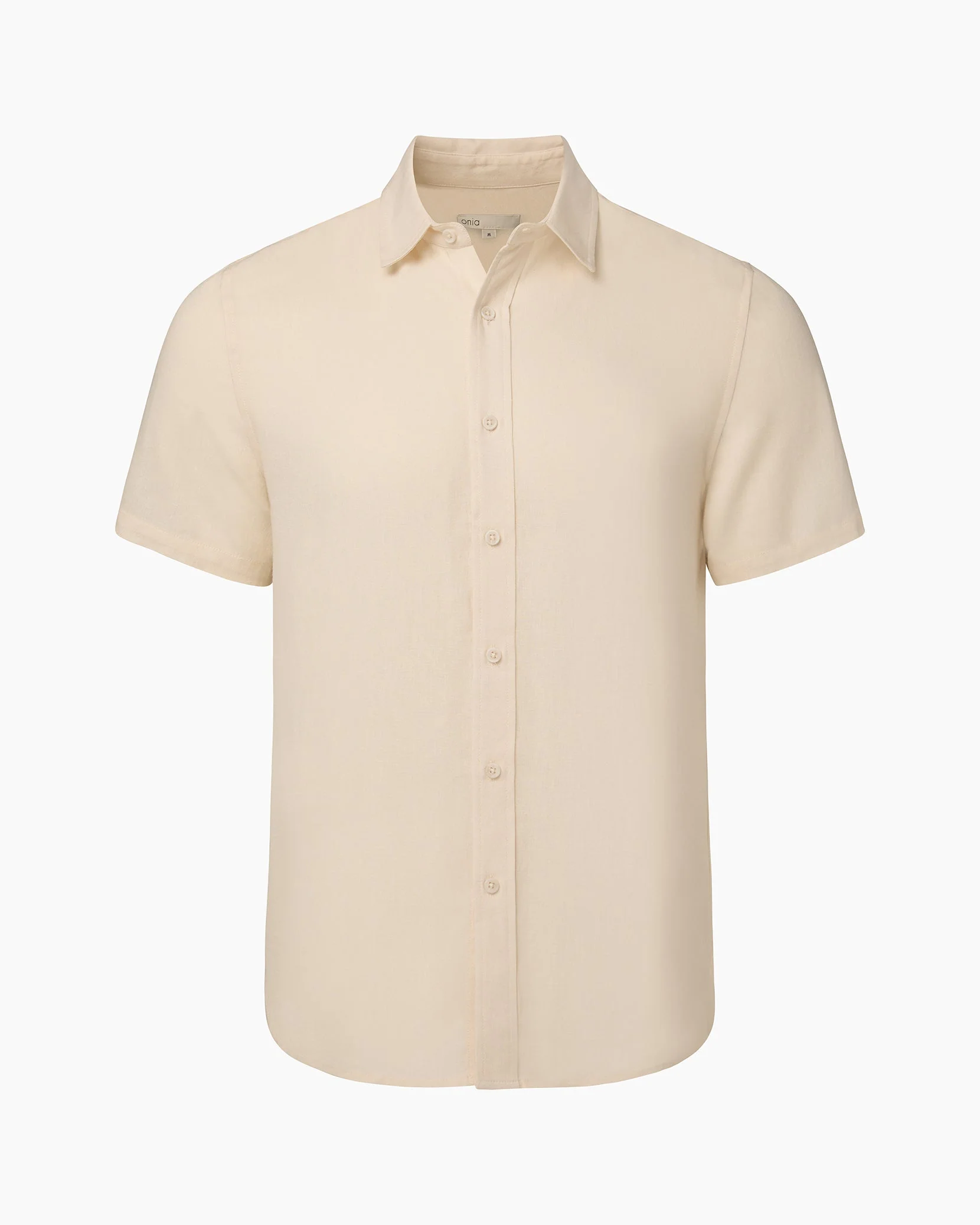 Mens | Standard Short Sleeve Linen Shirt | Pale Lilac