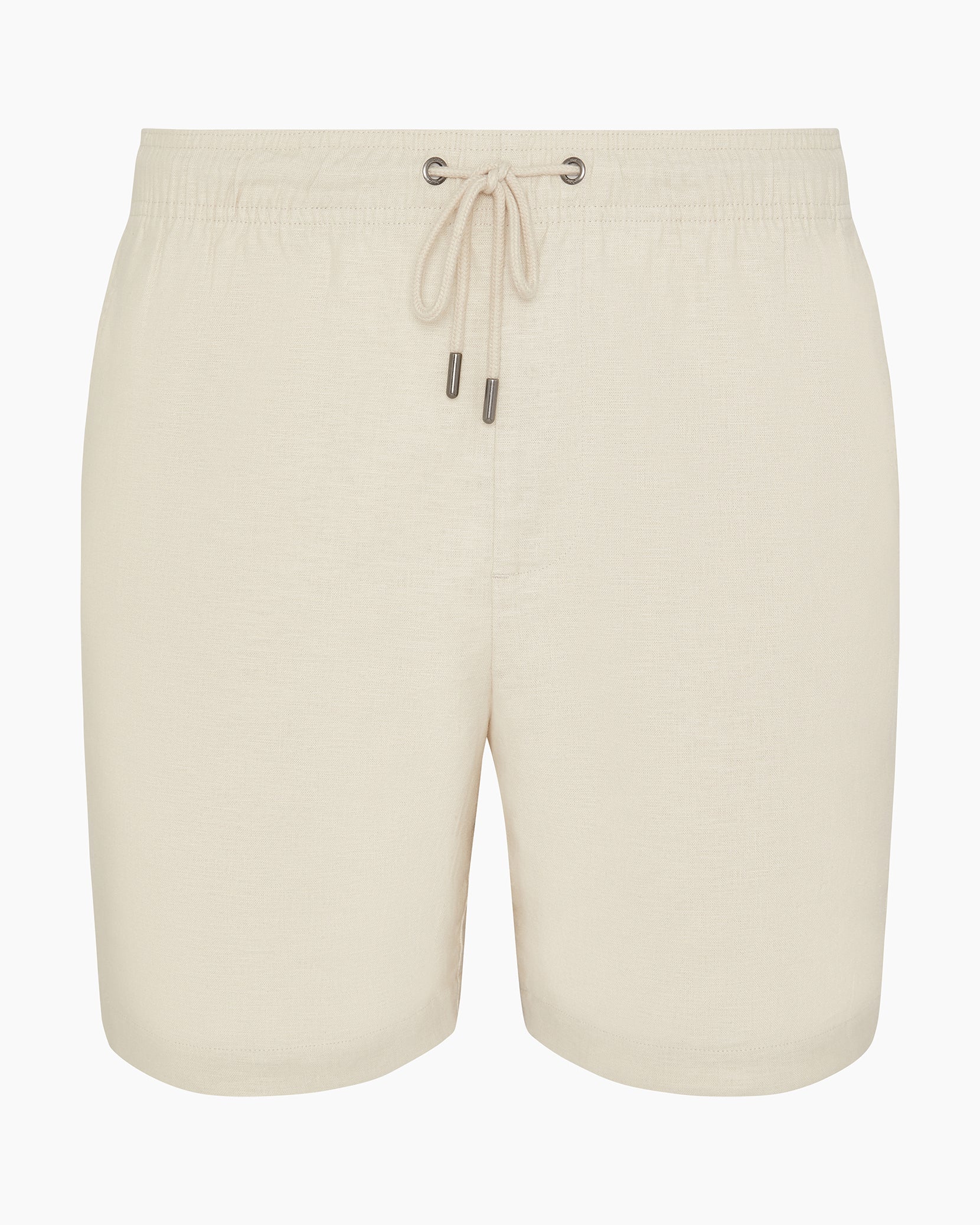 Mens | Stretch 6.5" Linen Pull-On Short | Stone