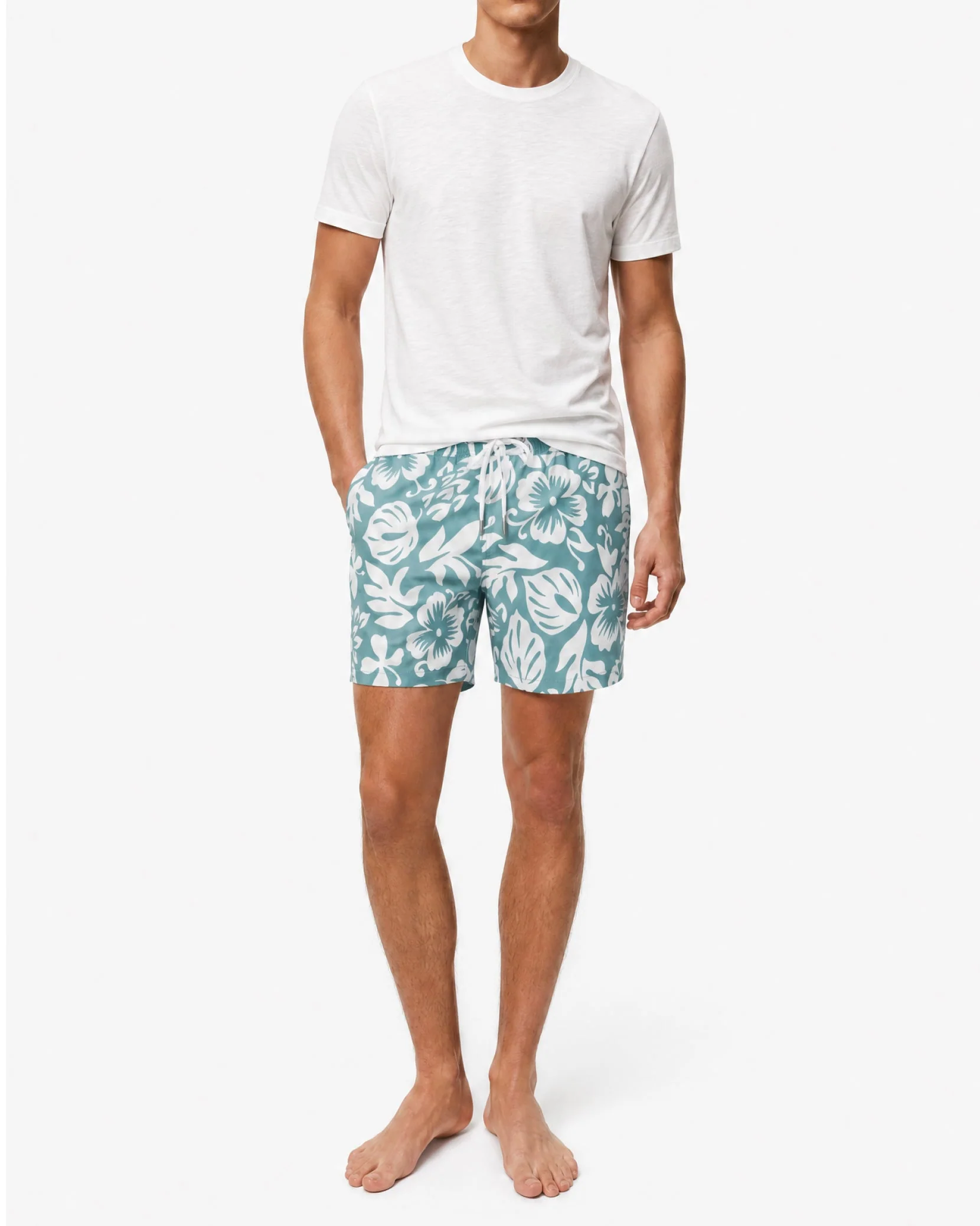 Mens | Stretch Volley 5" Swim Short | Sage - Image 3