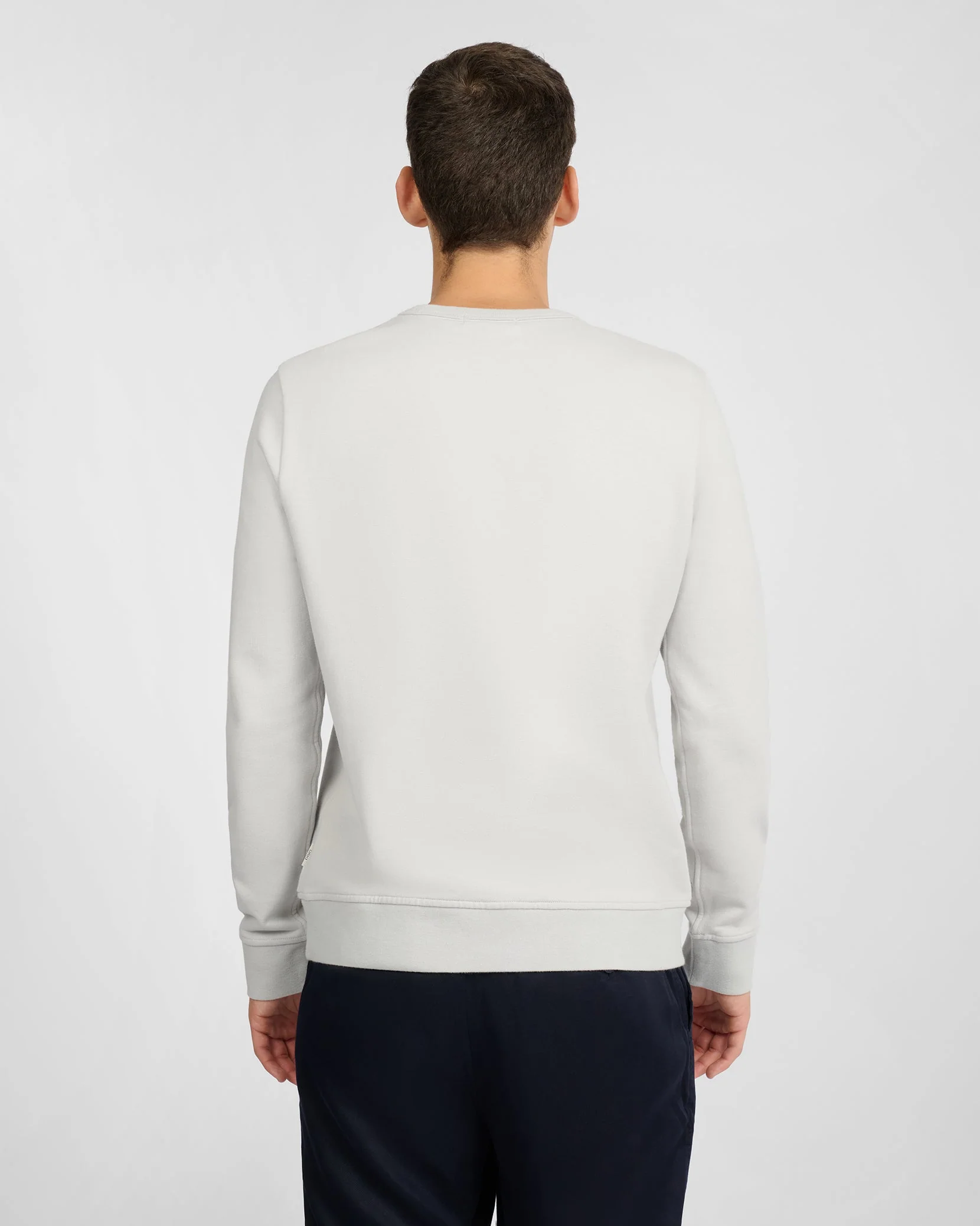 Mens | Terry Crewneck Sweater | Lunar Grey - Image 5