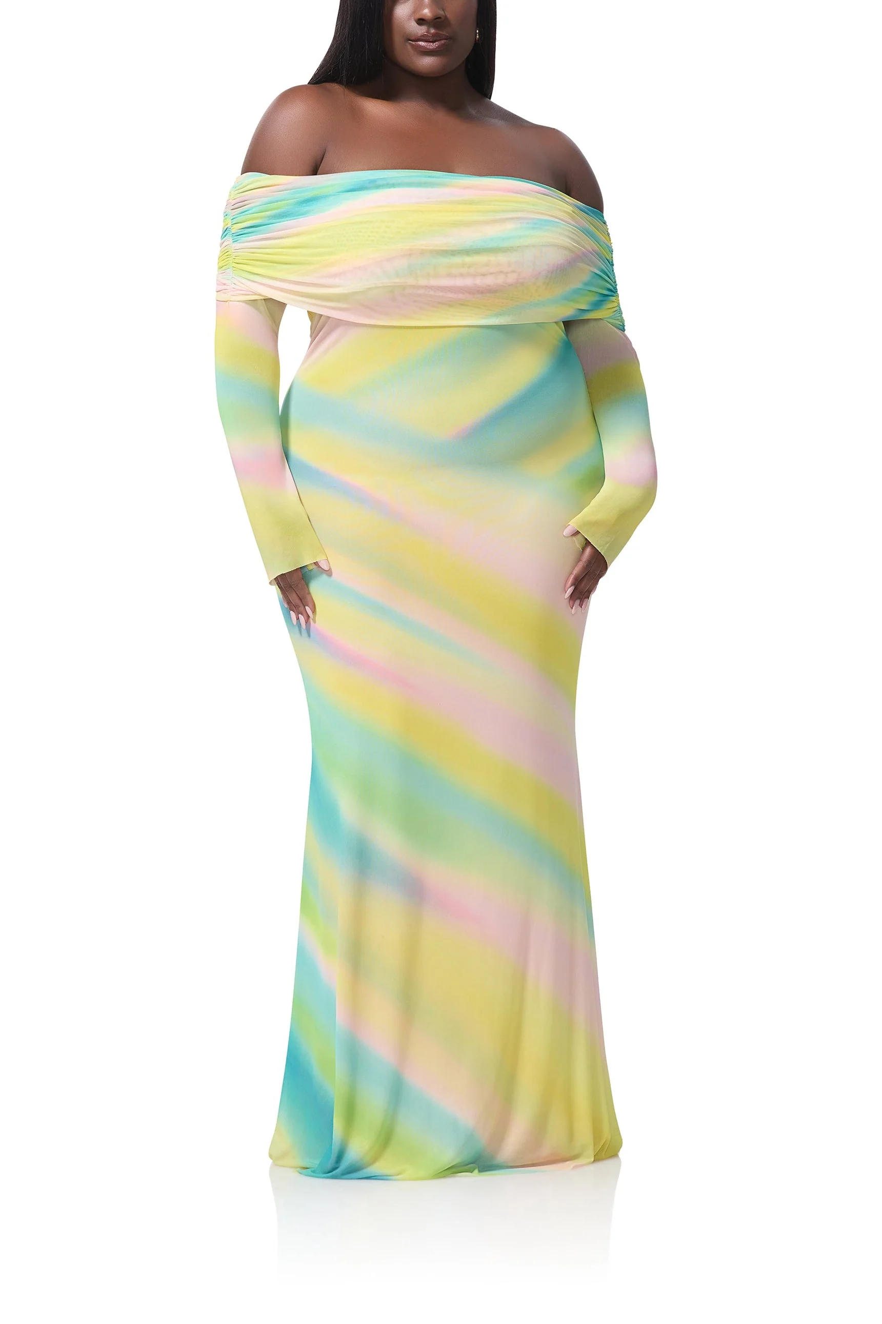 Thelma Dress | Rainbow Stripe - Image 2