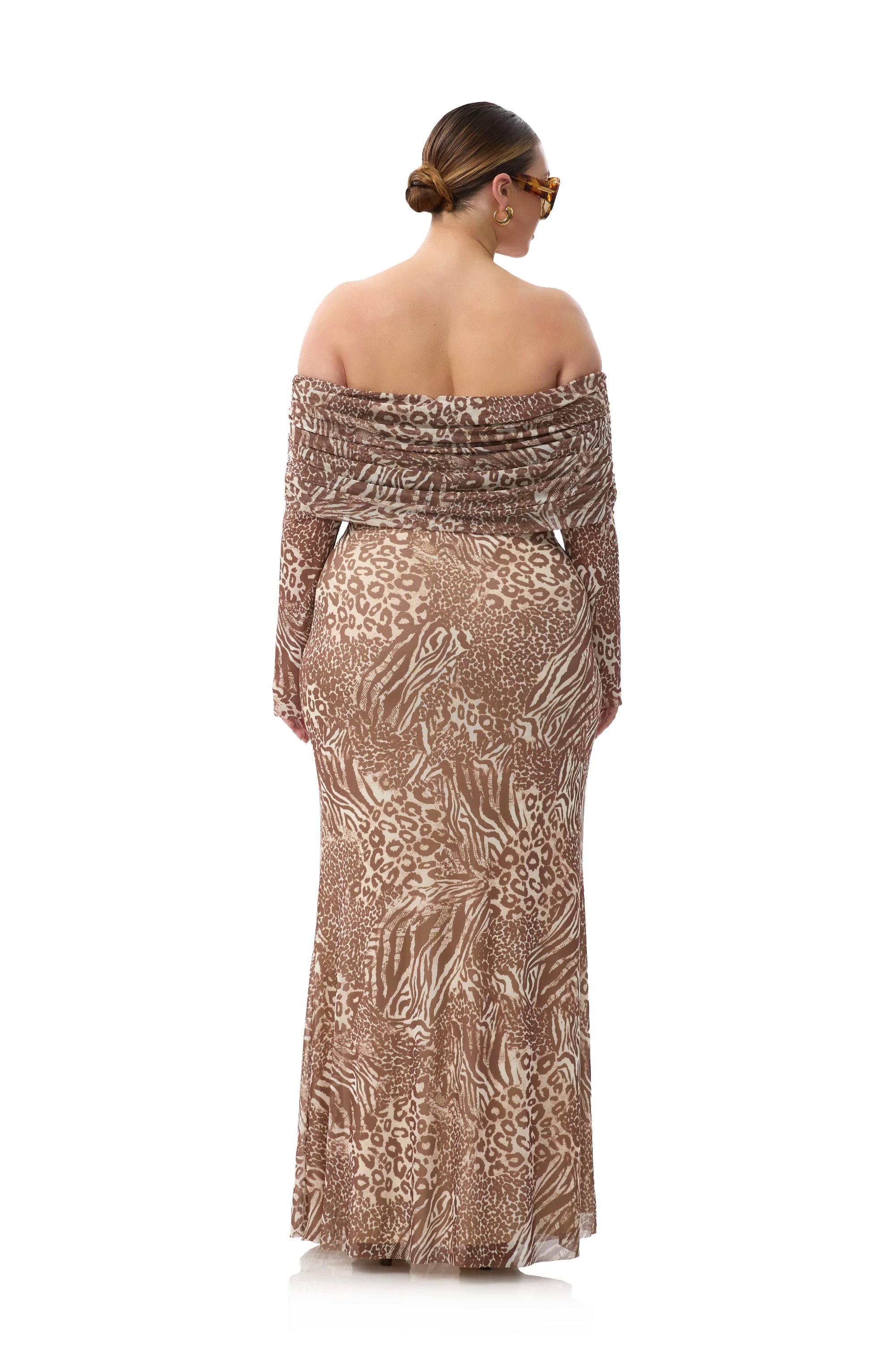 Thelma Dress | Taupe Animal - Image 8