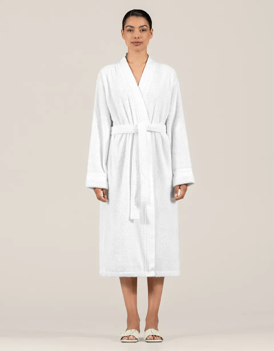 Bathrobe - Miel | White - Image 3