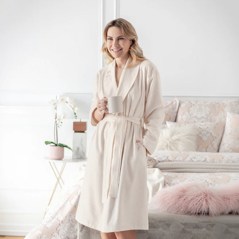 Bathrobe - Mirella | Ecru