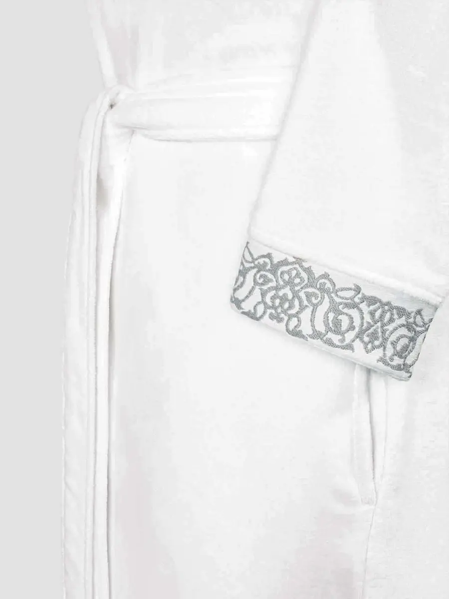 Bathrobe - Olympia | Snow White/Silver Grey - Image 3