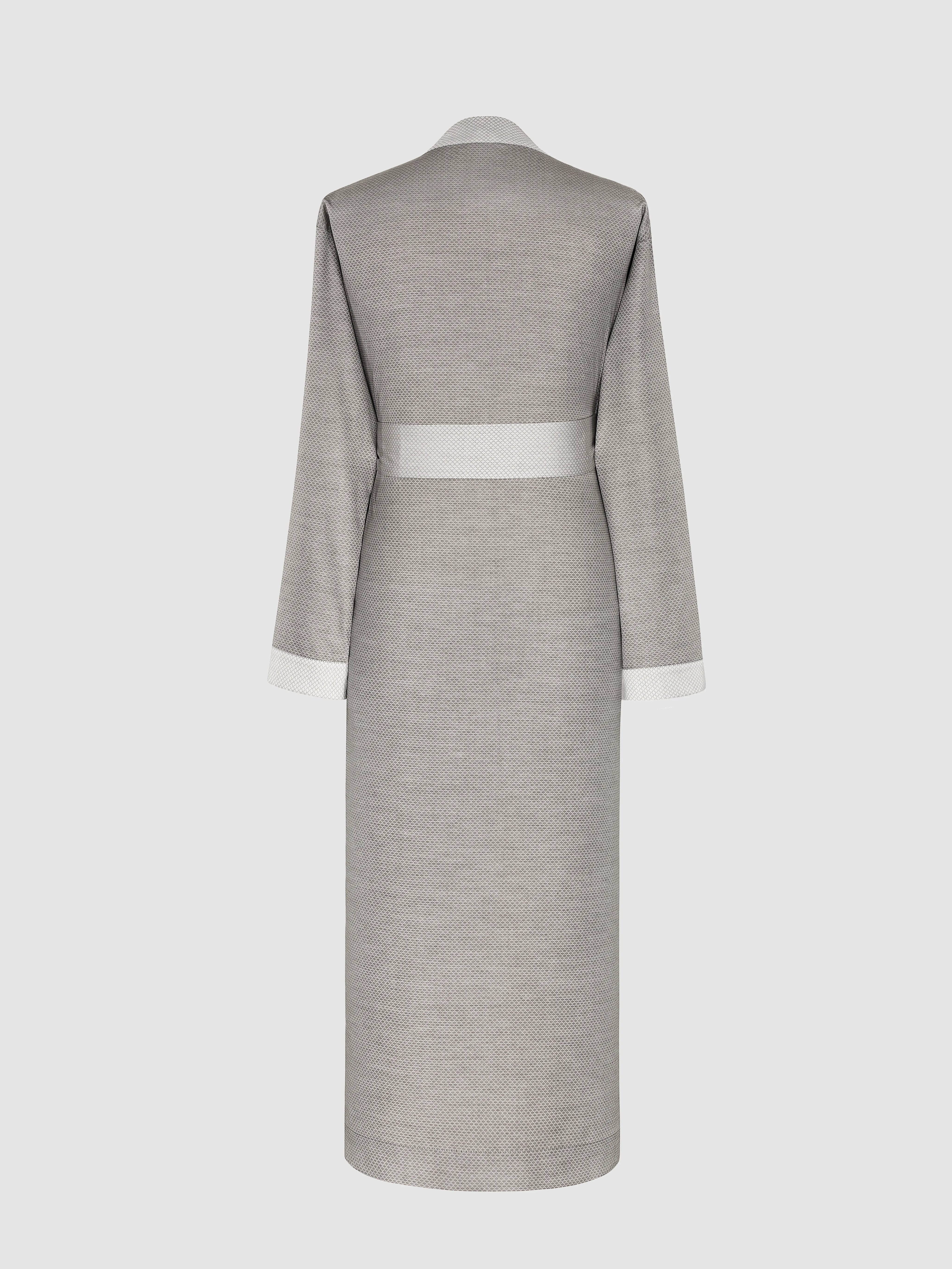 Bathrobe - Orlando | Pale Grey/Brown - Image 3