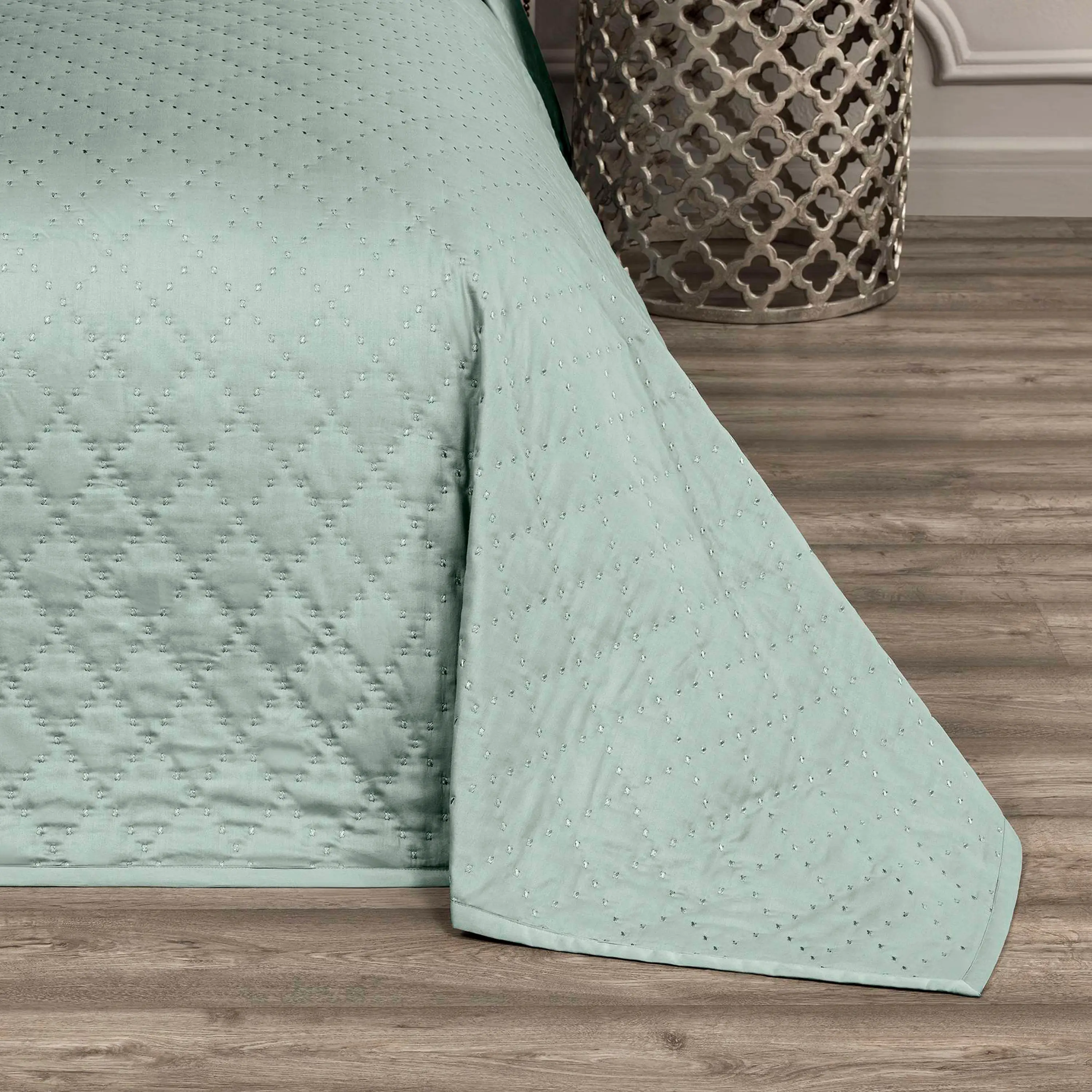 Bedspread - Mistik | Turquoise | 102" x 102" - Image 3