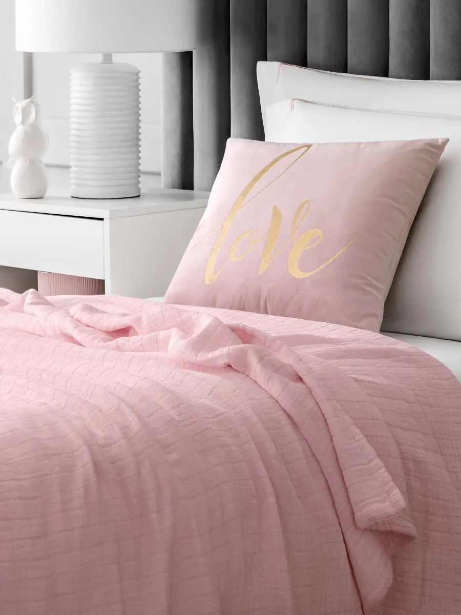 Bedspread - Tracy | Pink | 39" x 55" - Image 2