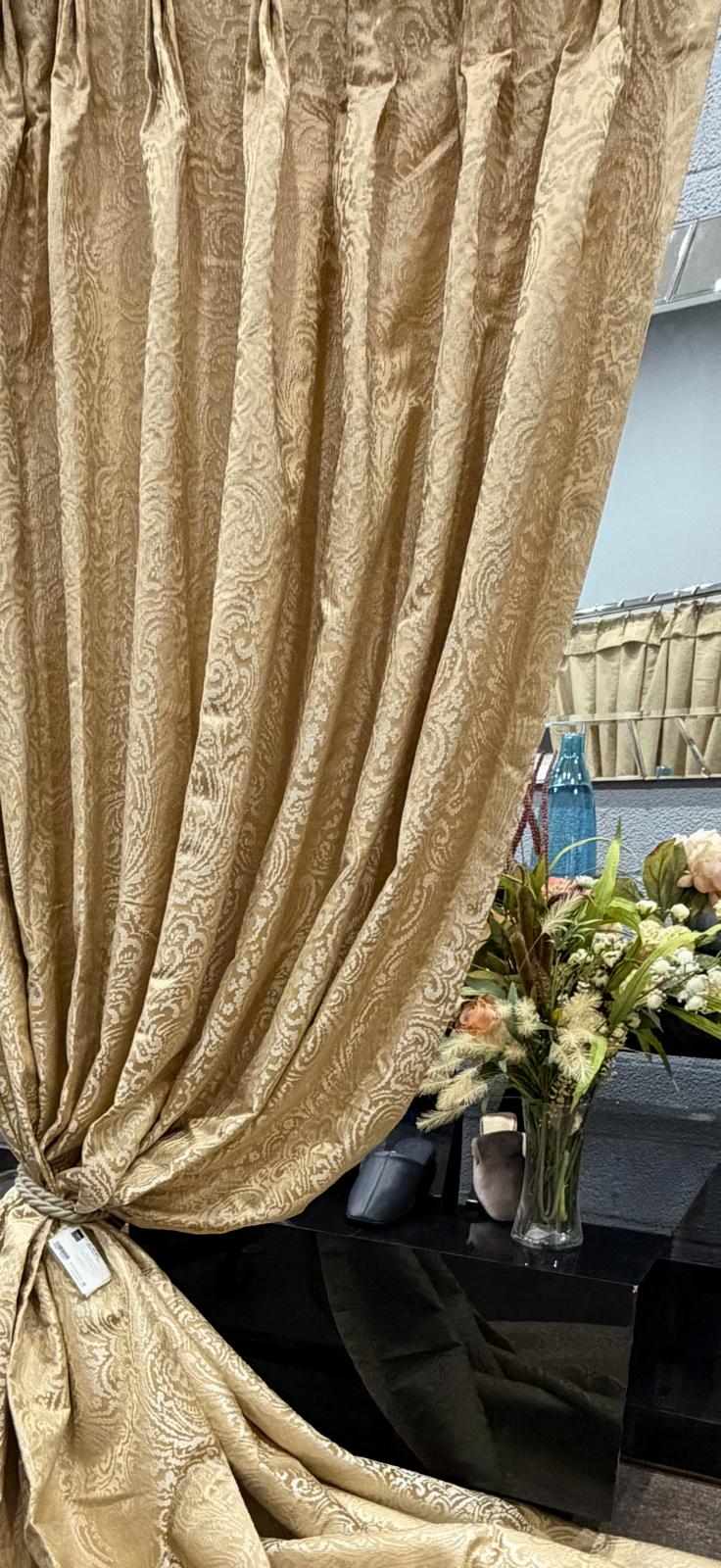 Curtain - Lace Gold | Golden | 45" x 108"