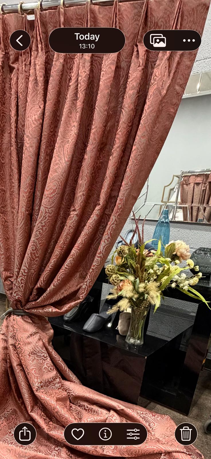 Curtain - Lace Red | Red | 45" x 108"