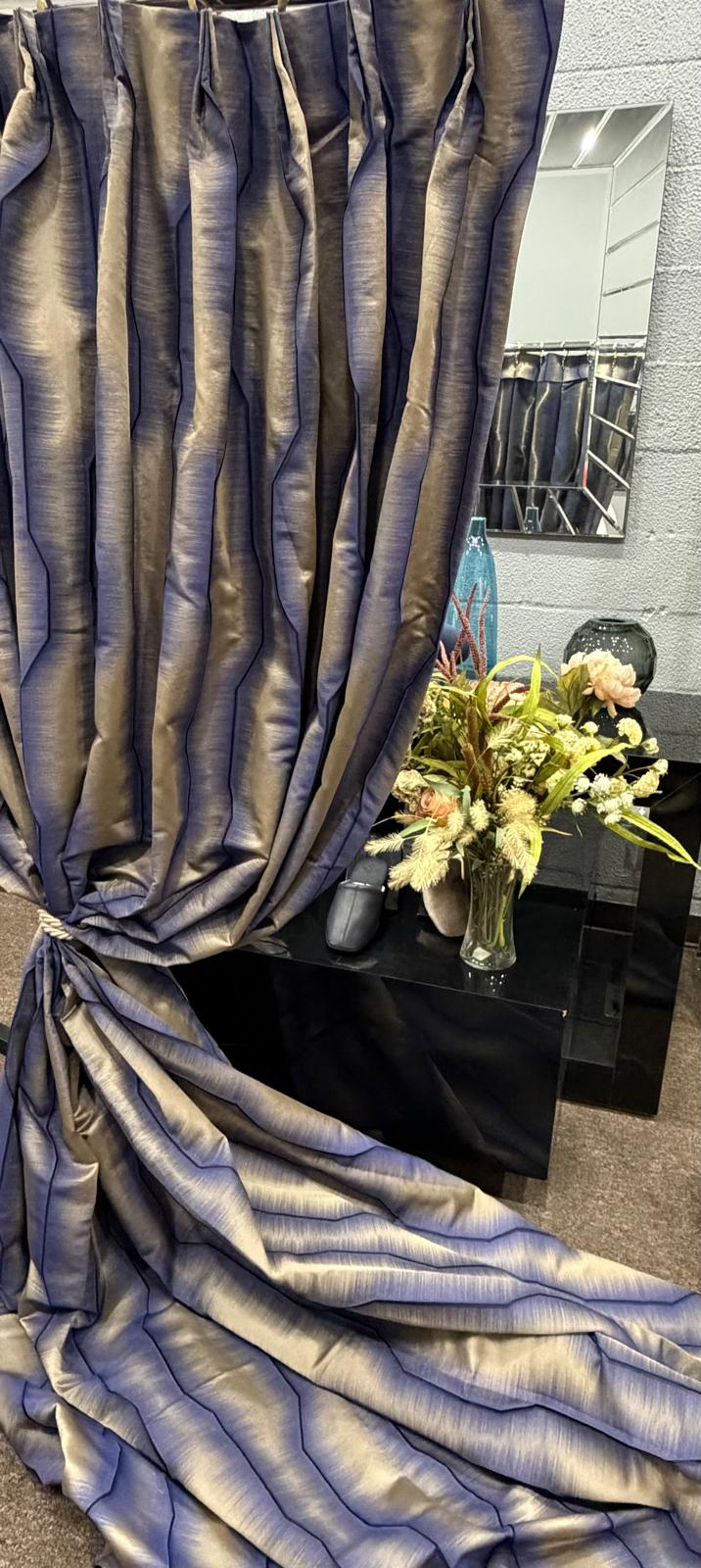 Curtain - Luna Indigo | Indigo Blue | 45" x 108"
