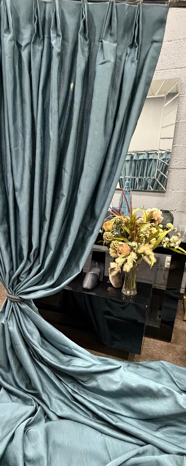 Curtain - Opal Sea Blue | Blue | 45" x 108"