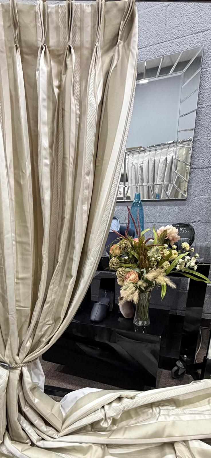 Curtain - Stripes Ecru/Gold | Ecru/Gold | 45" x 108"