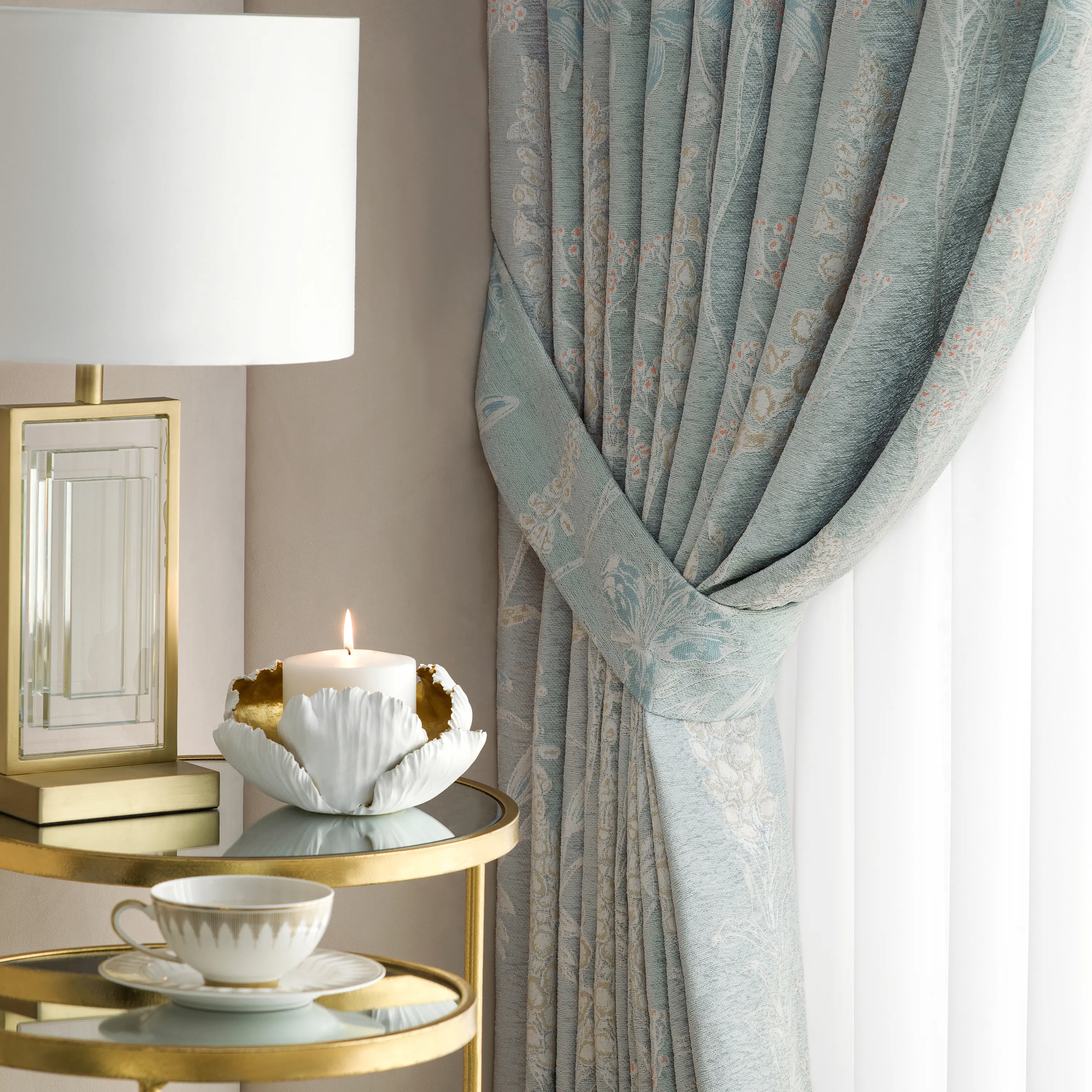 Curtains - Arce | Light Blue | 102" x 118"-2 - Image 3