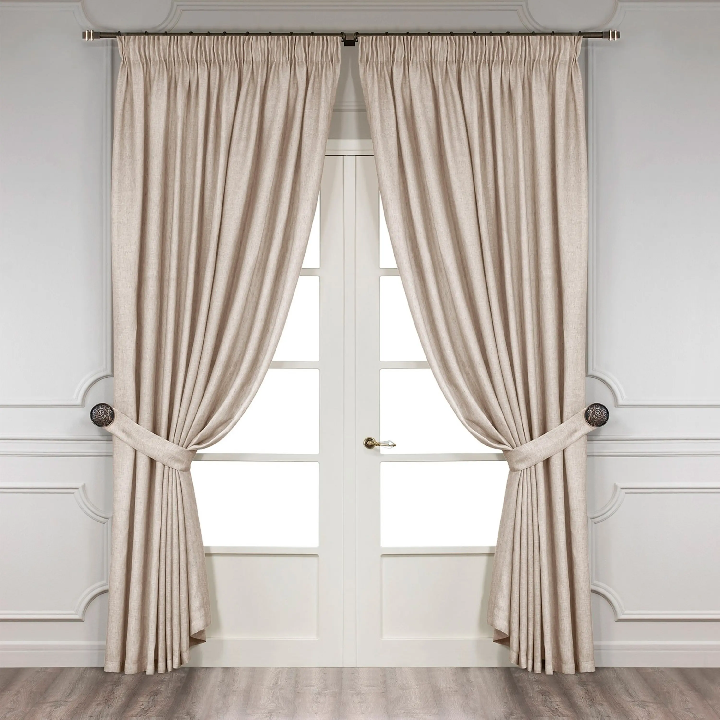 Curtains - Larson | Beige | 98" x 118"
