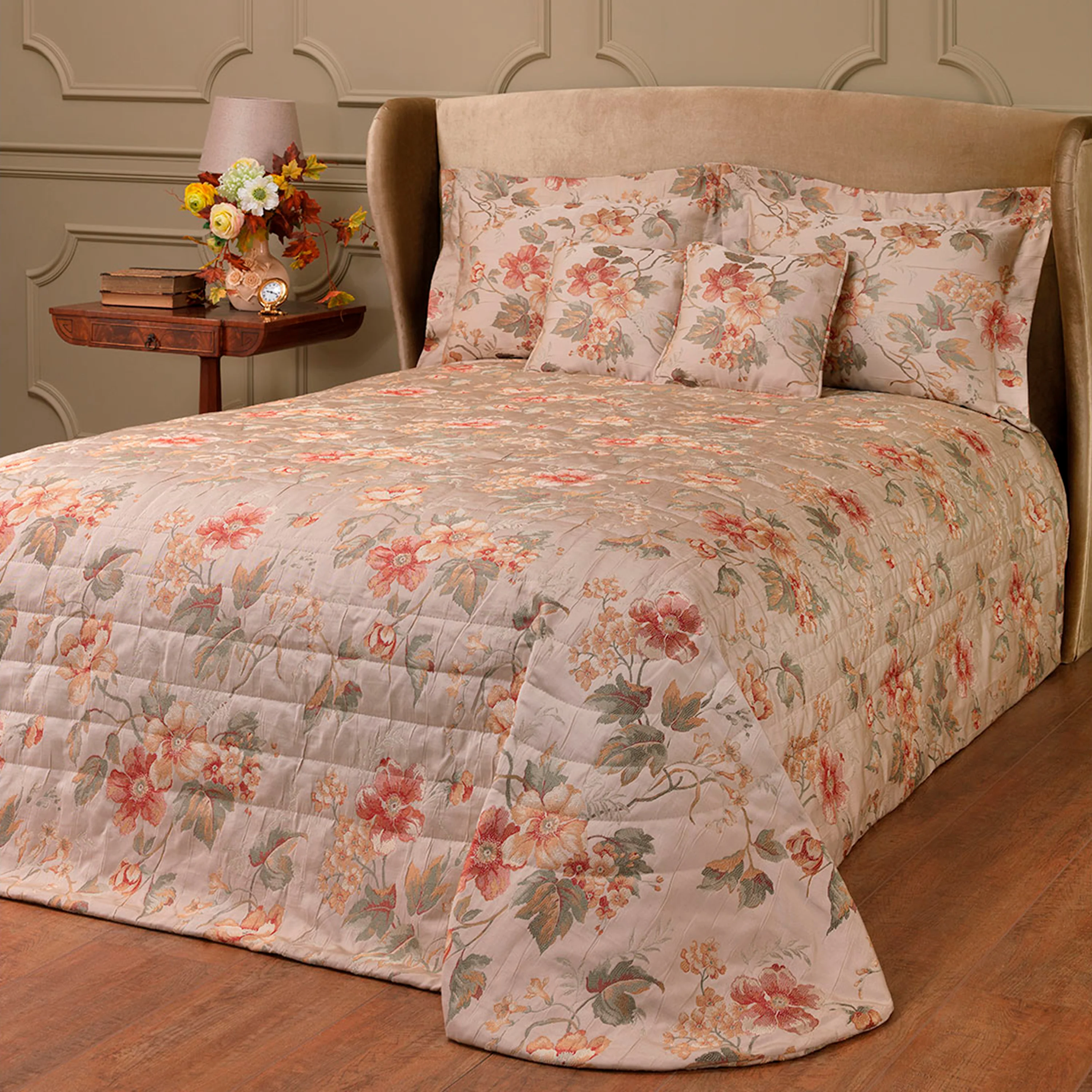 Decorative Pillow - Mirabel | Beige/Red/Green | 16" x 16" - Image 4