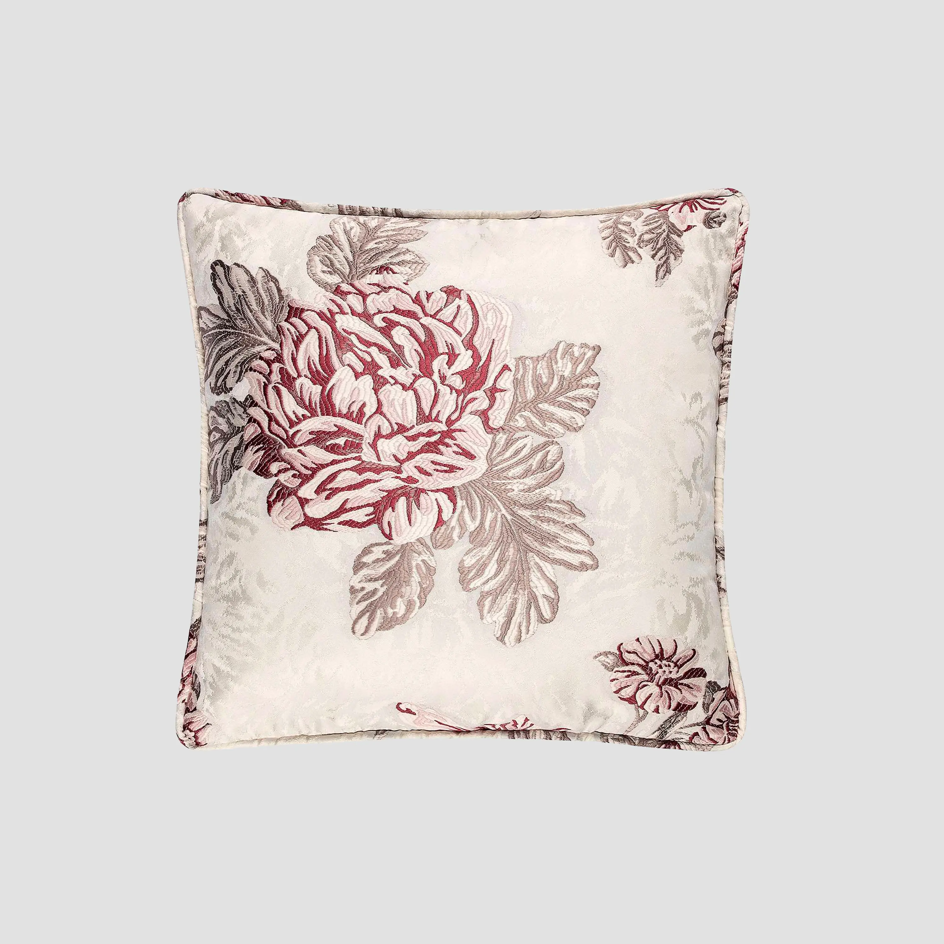 Decorative Pillow - Nymph | Pearl Ecru/Pink/Coral | 16" x 16" - Image 2