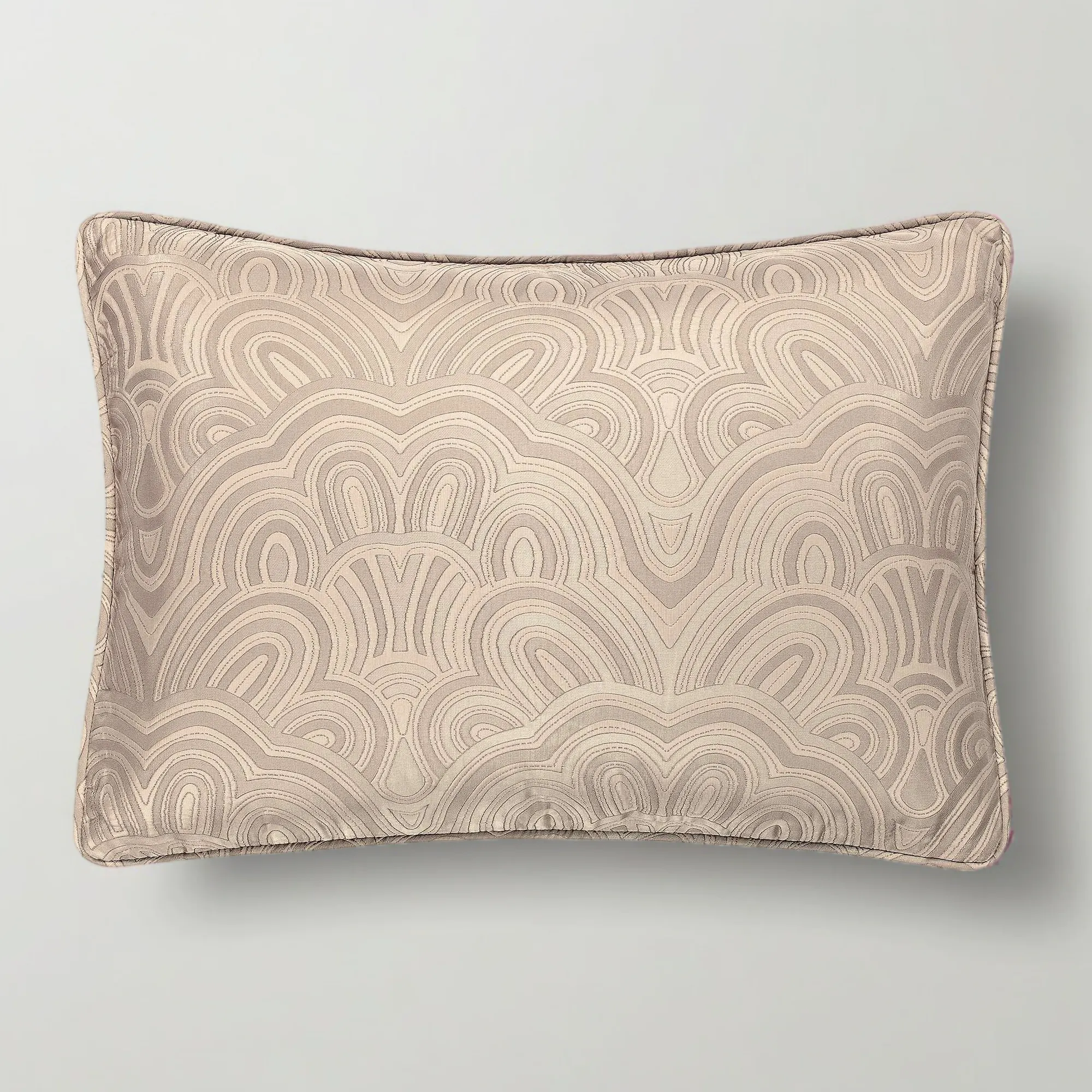 Decorative Pillowcase Art Deco | Golden/Beige | 12" x 16" - Image 2