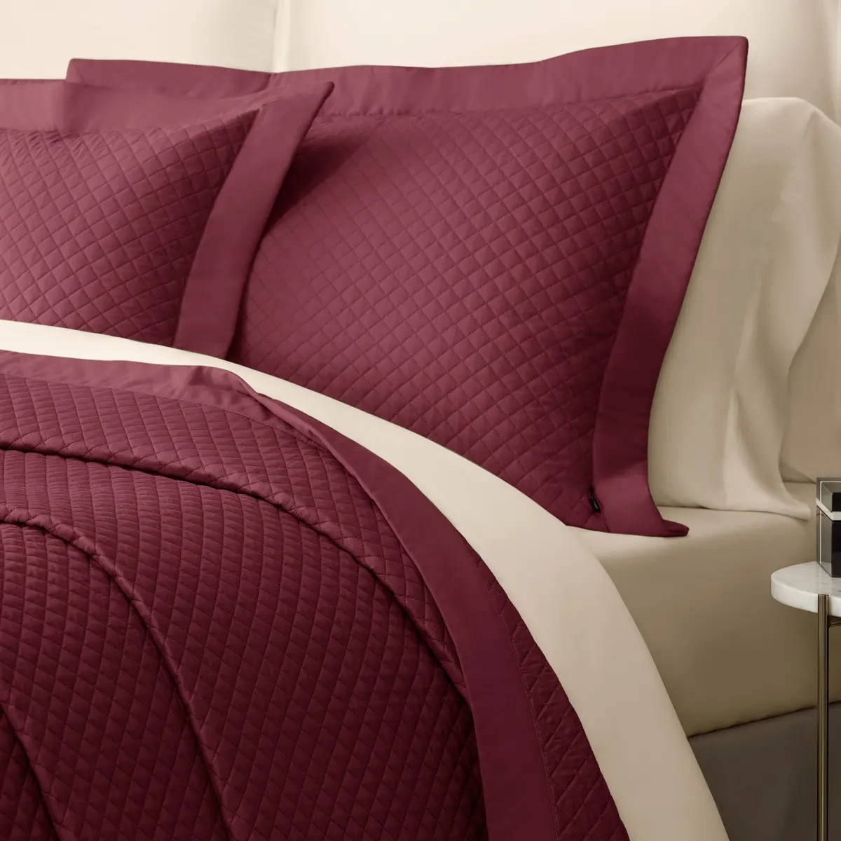 Decorative Pillowcase - Dorian | Bordeaux | 20" x 28" - Image 2