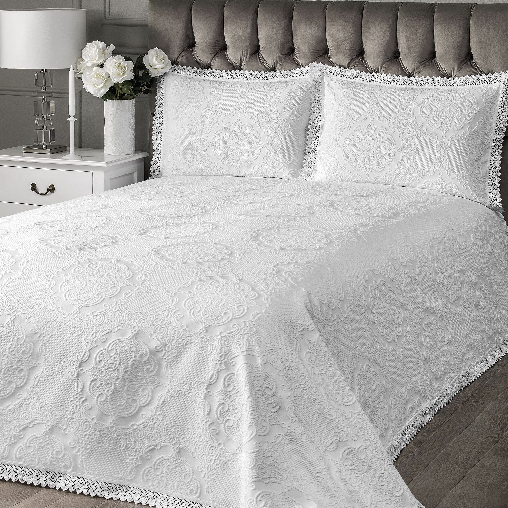 Decorative Pillowcase - Laura | White | 12" x 16"