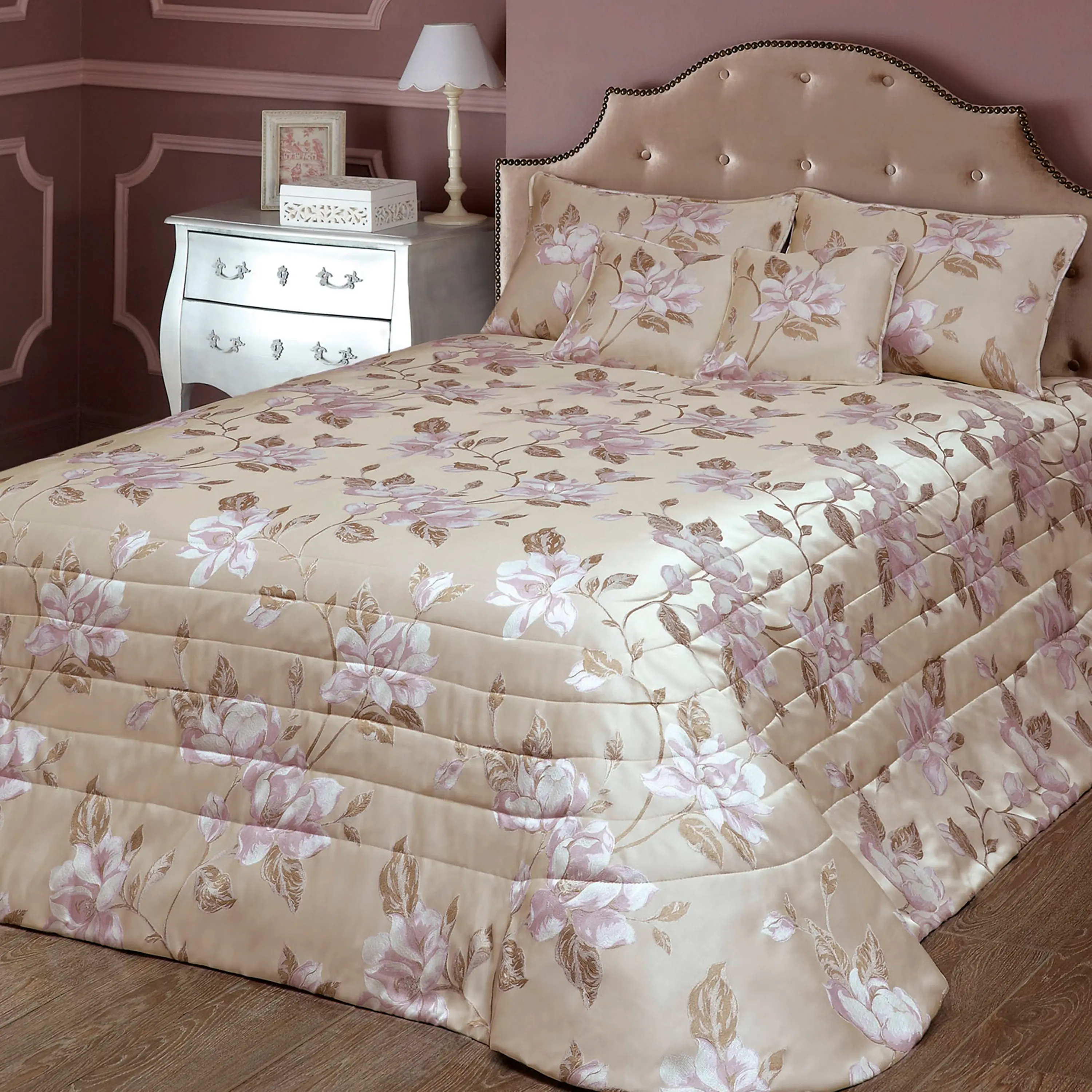 Decorative Pillowcase - Milena | Golden/Beige/Lilac | 16" x 16" - Image 3