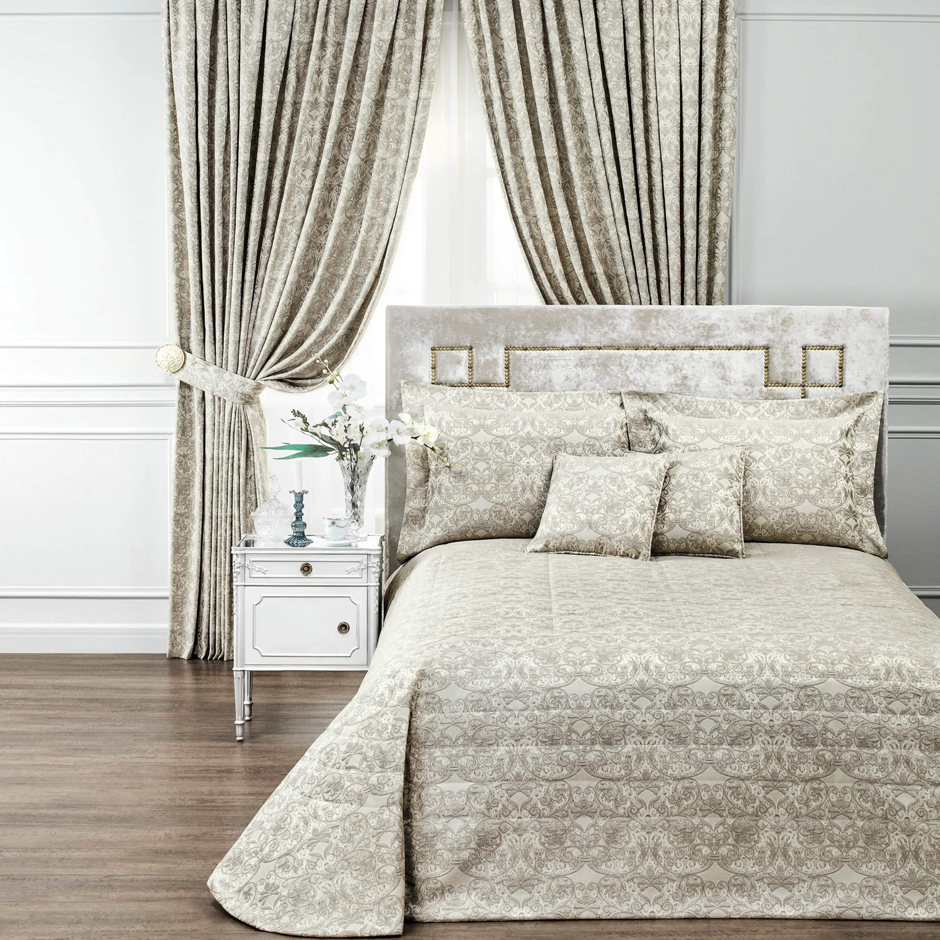 Decorative Pillowcase - Viardo | Silver/Light Grey | 16" x 16" - Image 4