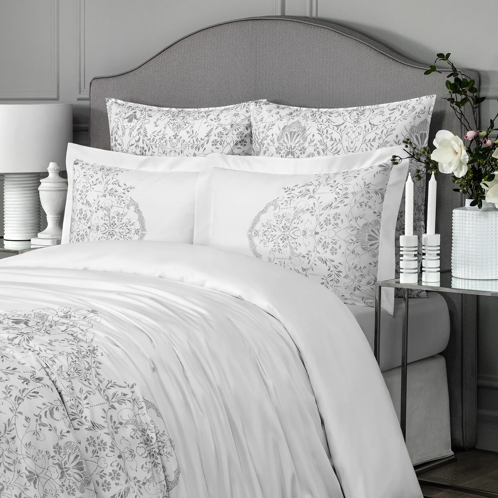 Duvet Cover - Amaris | Grey | King - Image 5