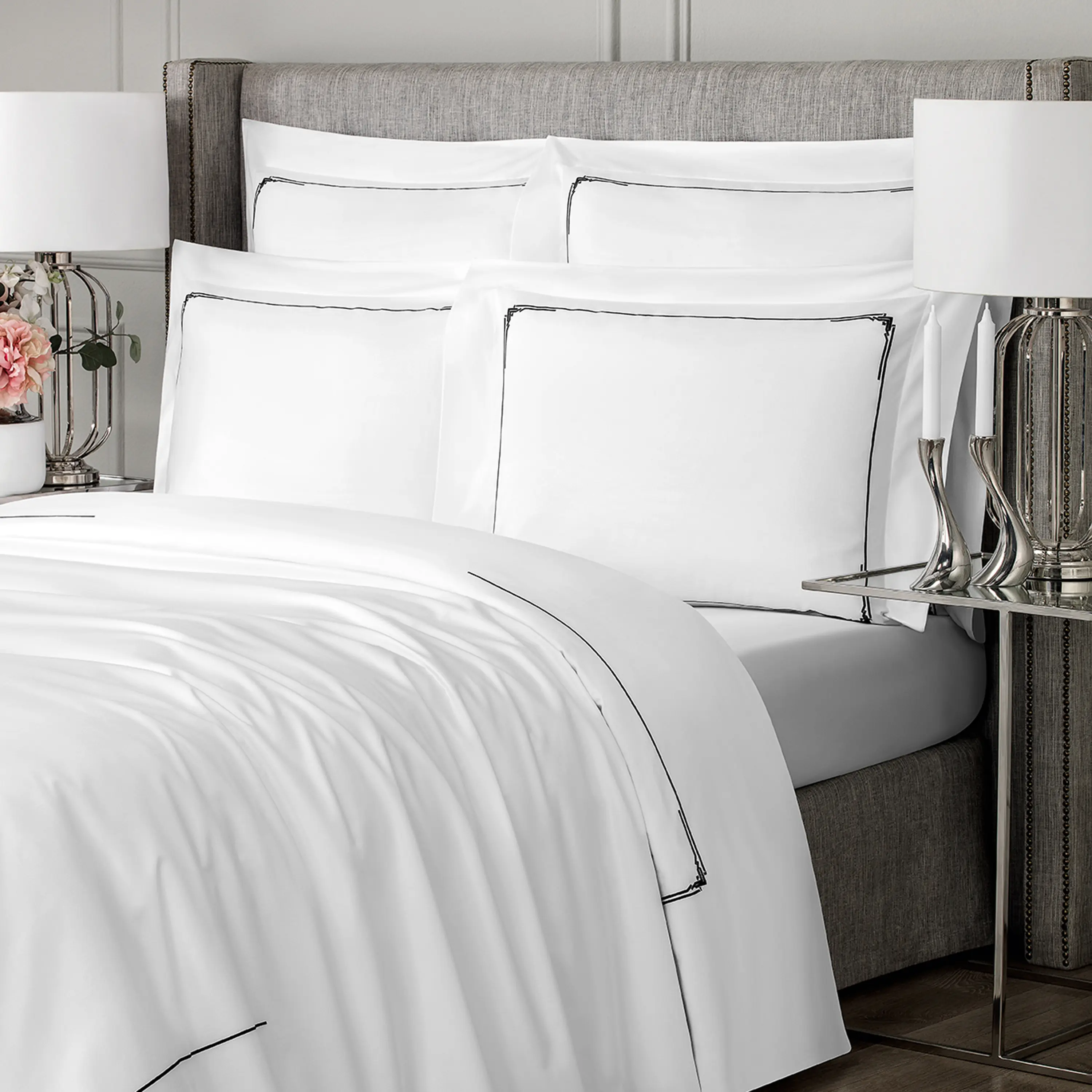 Duvet Cover - Jasper | White/Black | Queen - Image 4