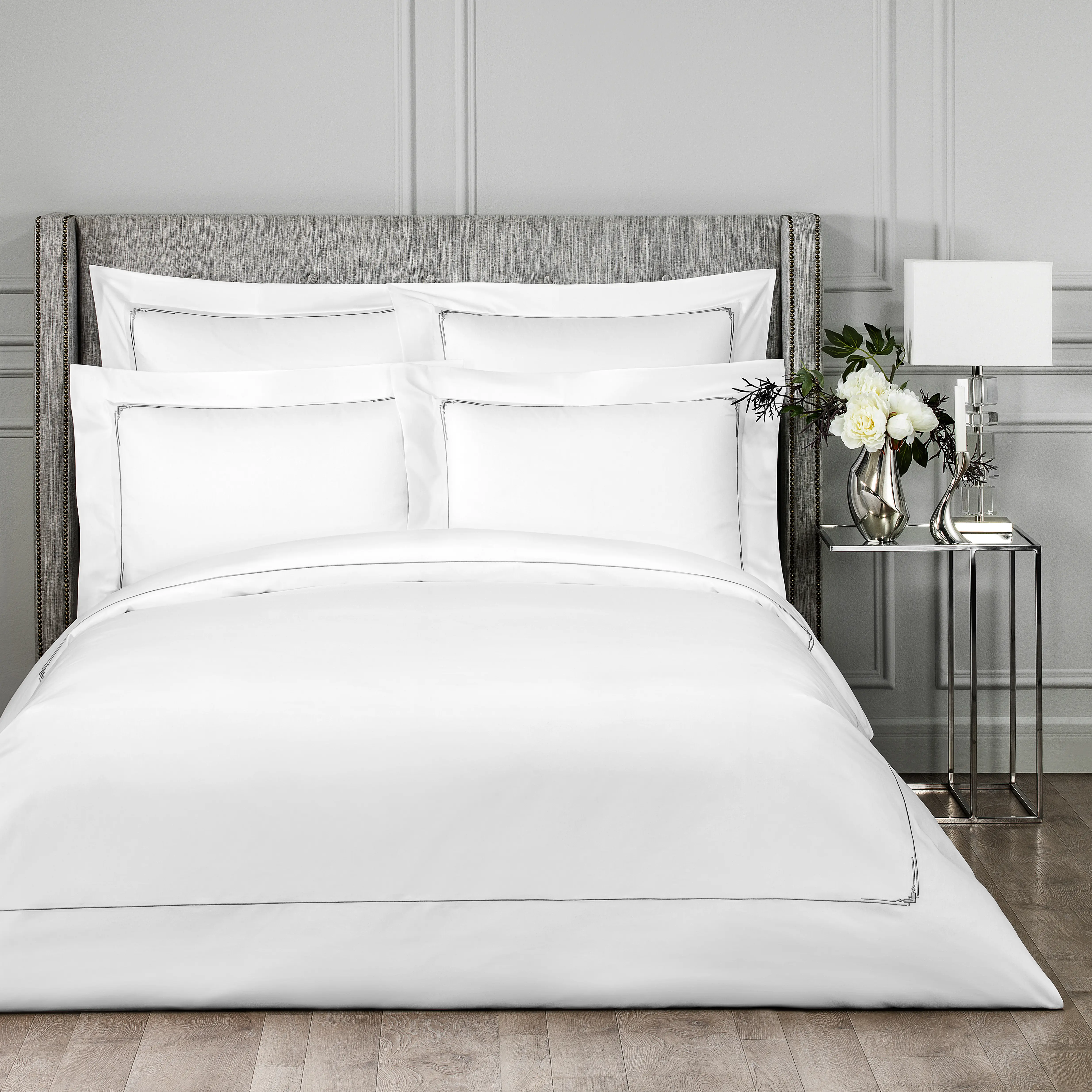 Duvet Cover - Jasper | White/Grey | King
