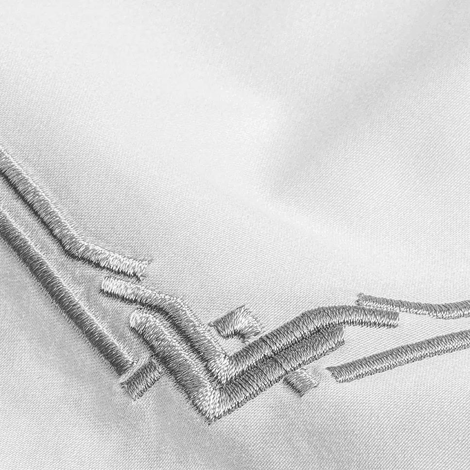 Duvet Cover - Jasper | White/Grey | Queen - Image 2