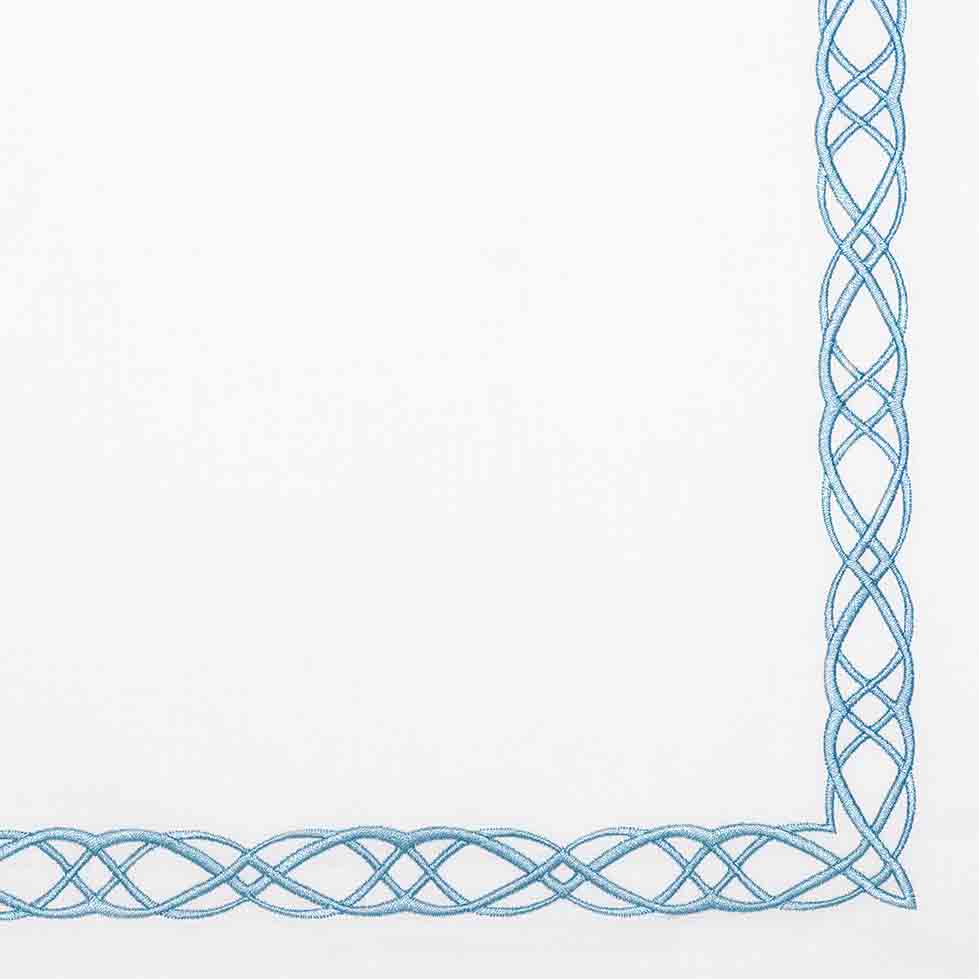 Duvet Cover - Mia | White/Blue | King - Image 3