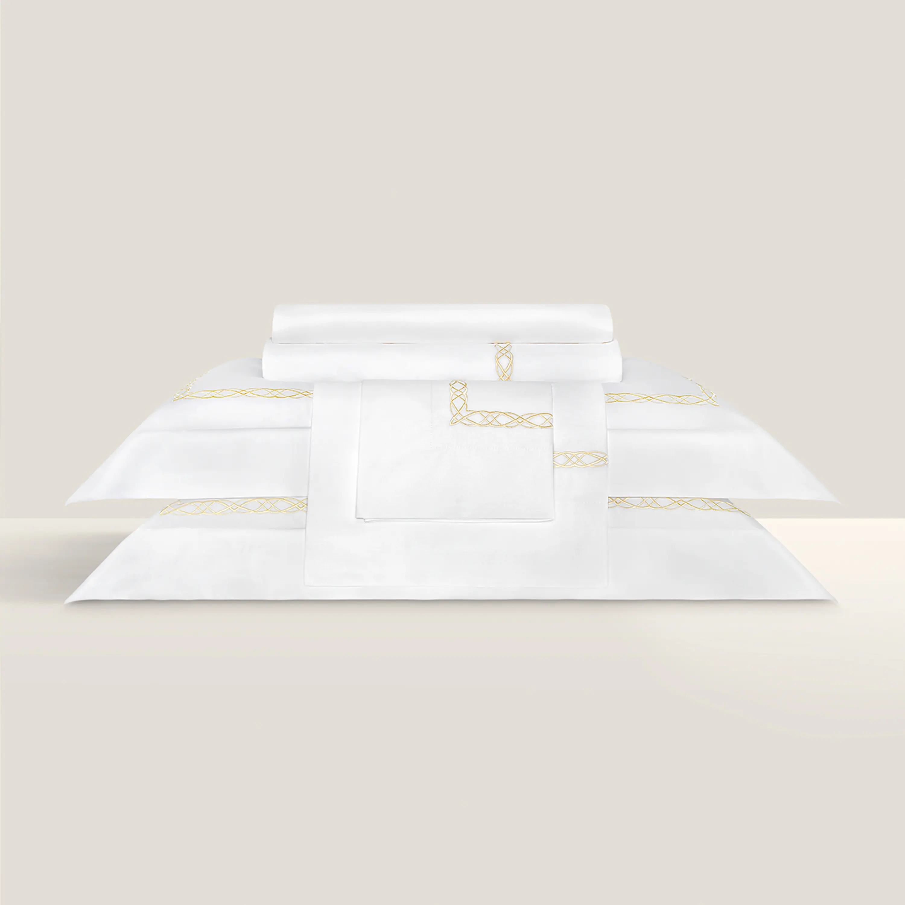 Duvet Cover - Mia | White/Gold | Single - Image 5
