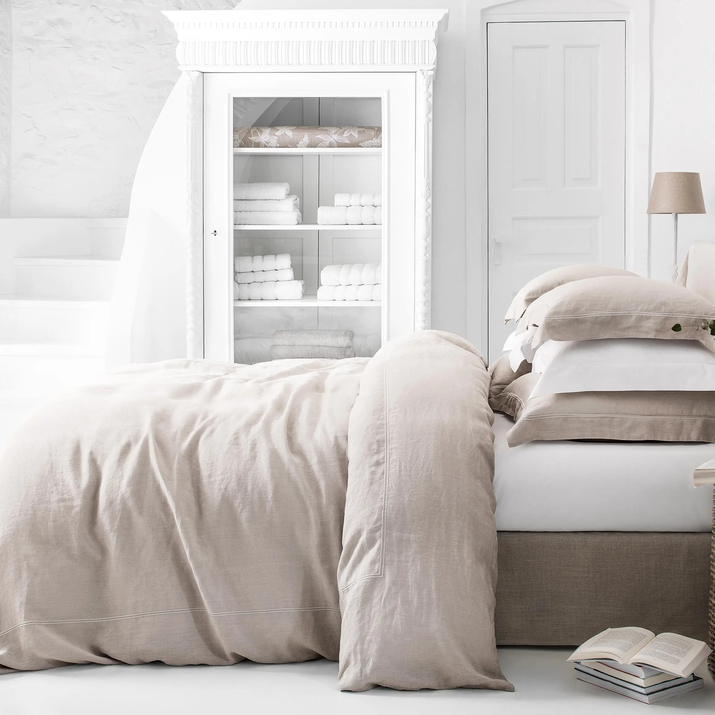 Duvet Cover - Organic | Natural Gray/Beige | Full - Image 3