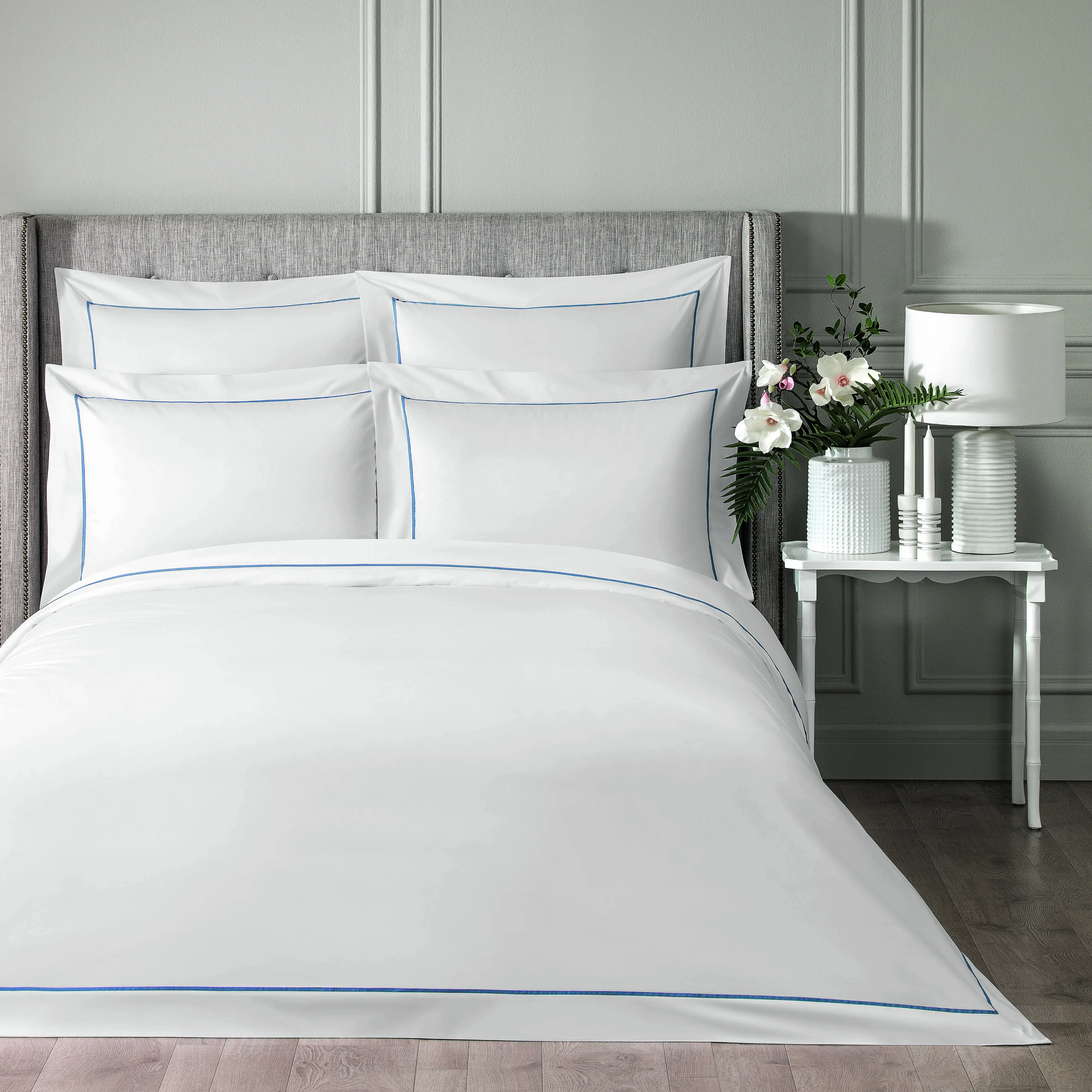 Duvet Cover - Plaza | White/Turquoise | King - Image 4
