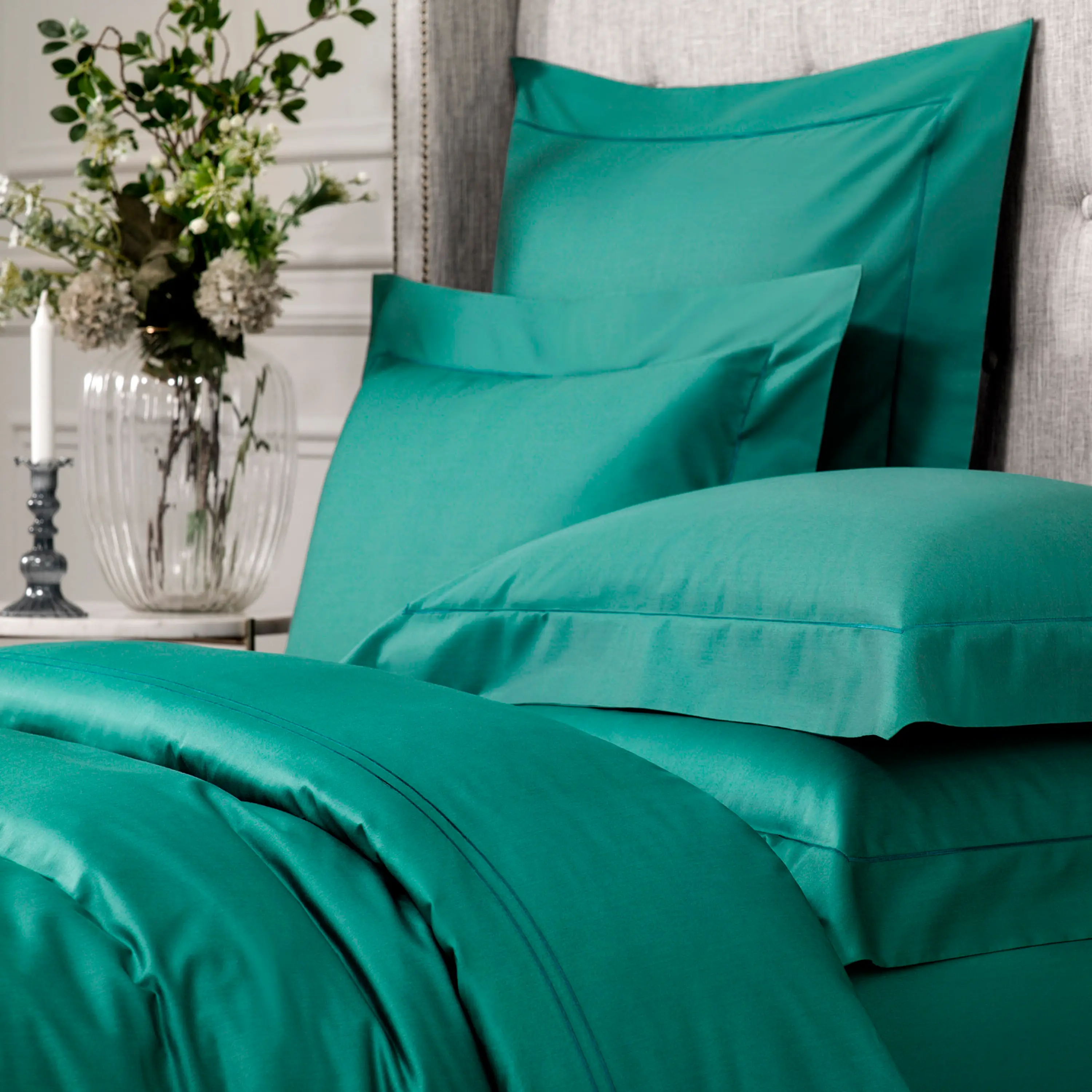 Duvet Cover - Rhapsody | Green | Super King - Image 3
