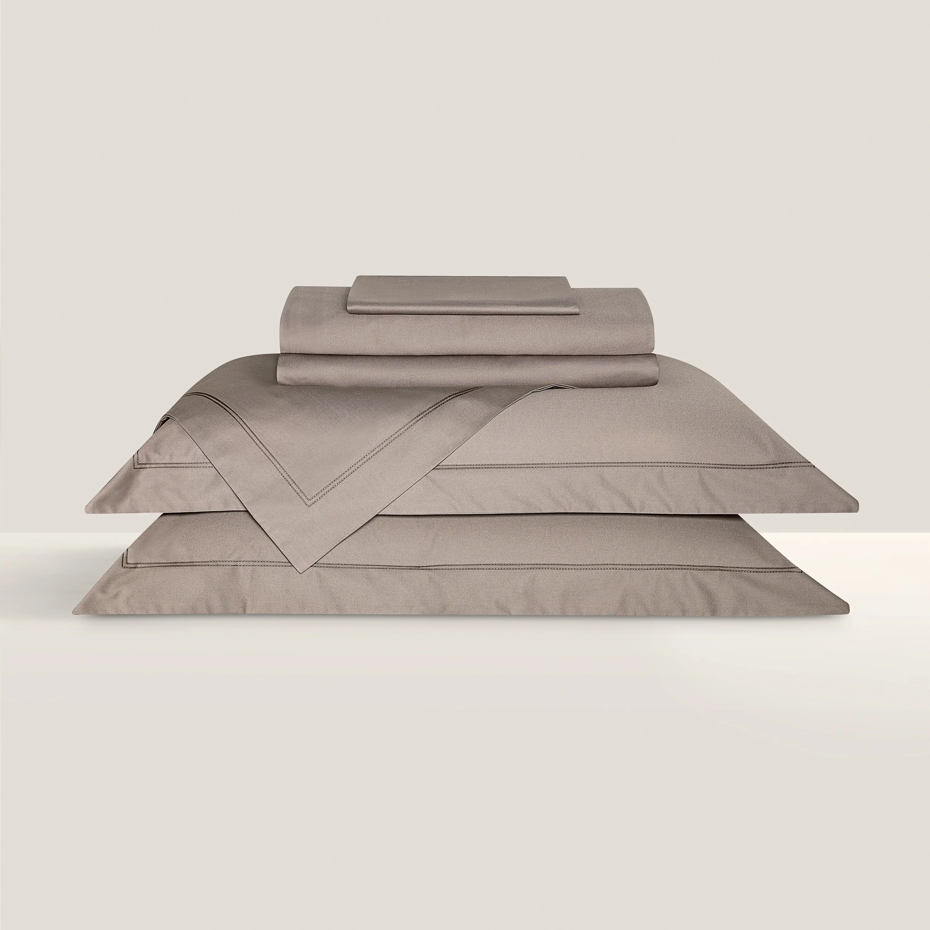 Duvet Cover - Royal | Taupe | Super King - Image 4