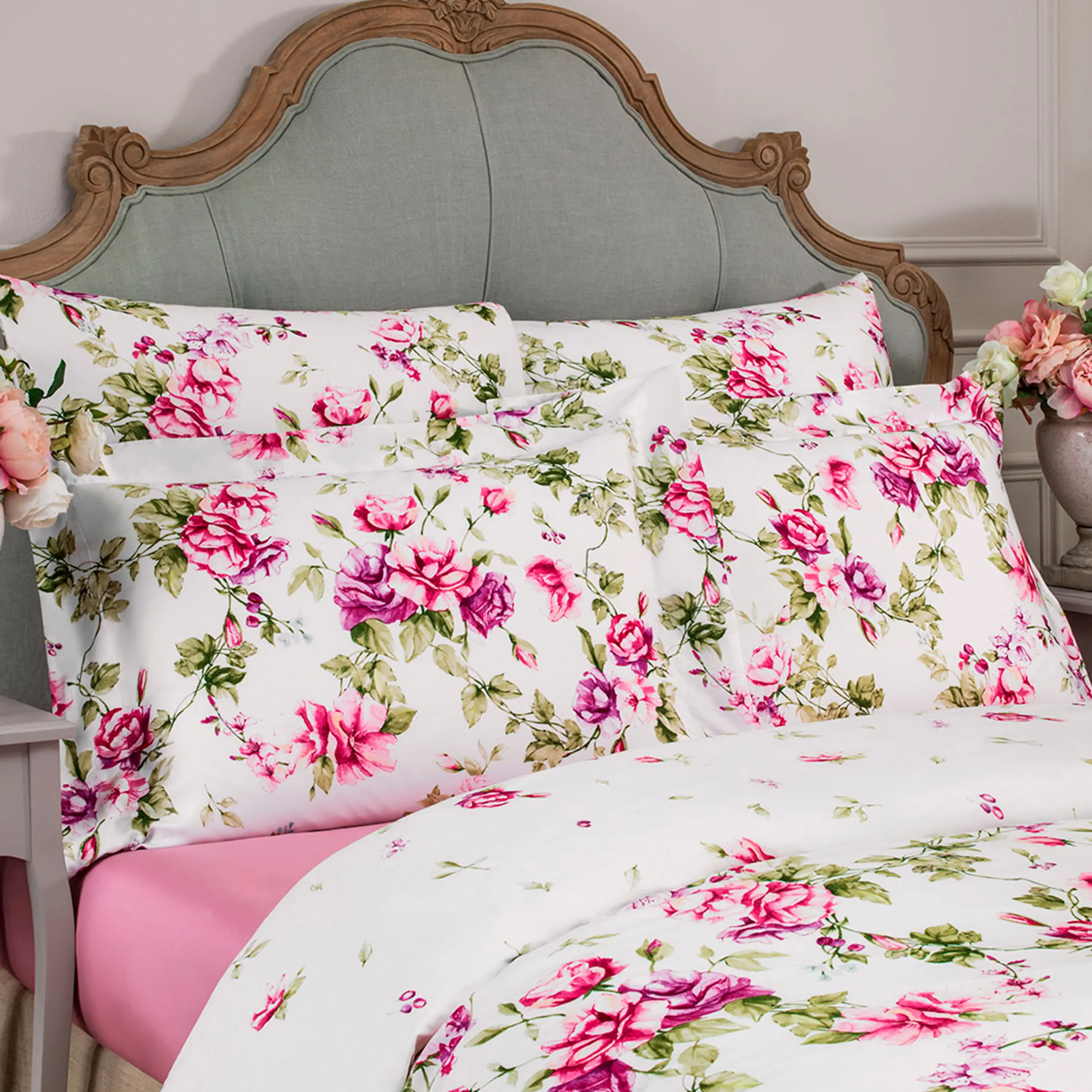 Fitted Sheet - Alba | Pink | King - Image 3