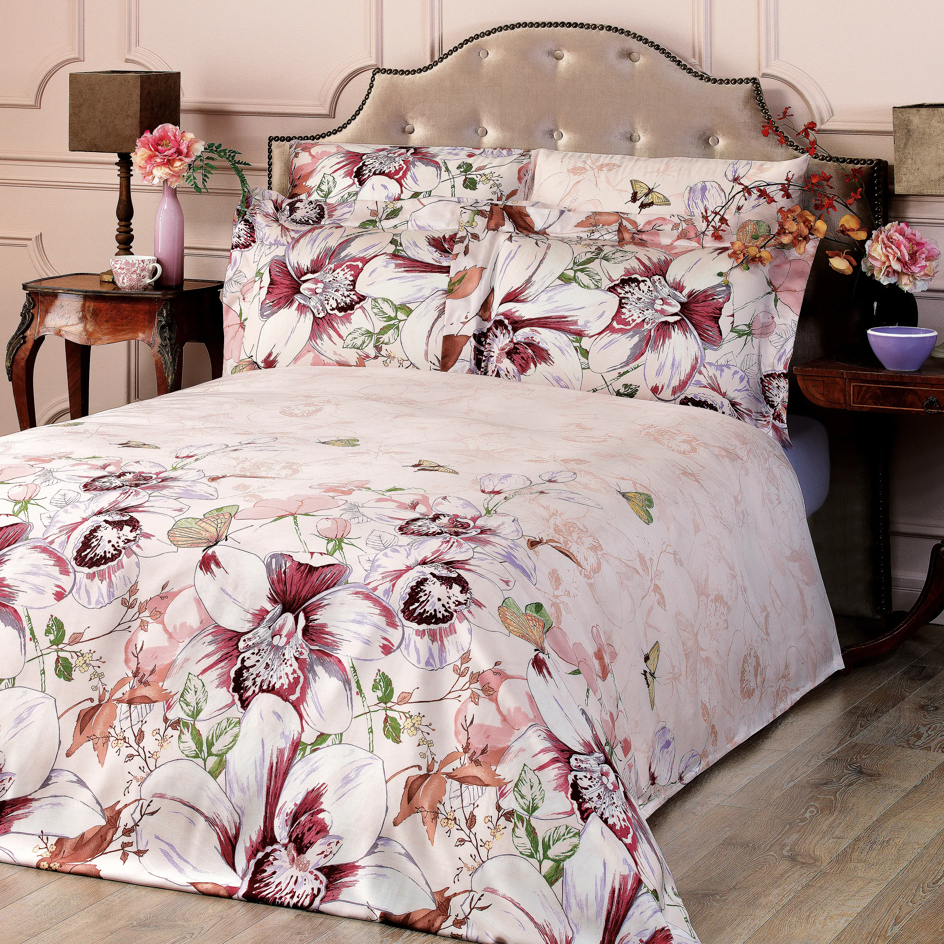 Fitted Sheet - Orchids | Violet | Full - Image 5