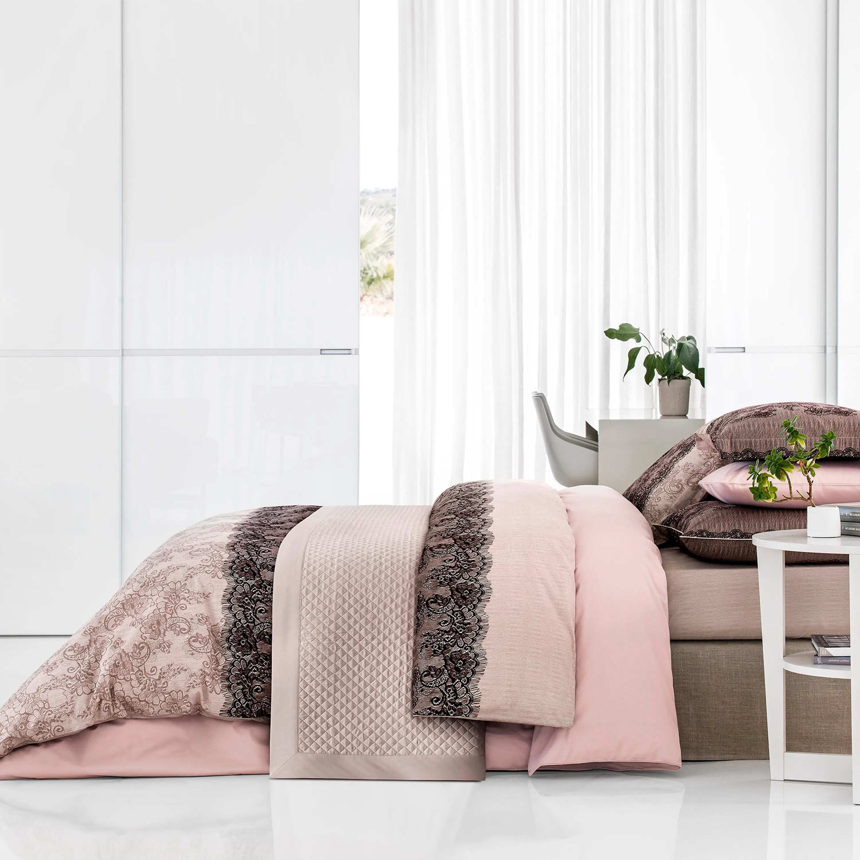 Flat Sheet - Ajur | Beige | Queen - Image 2