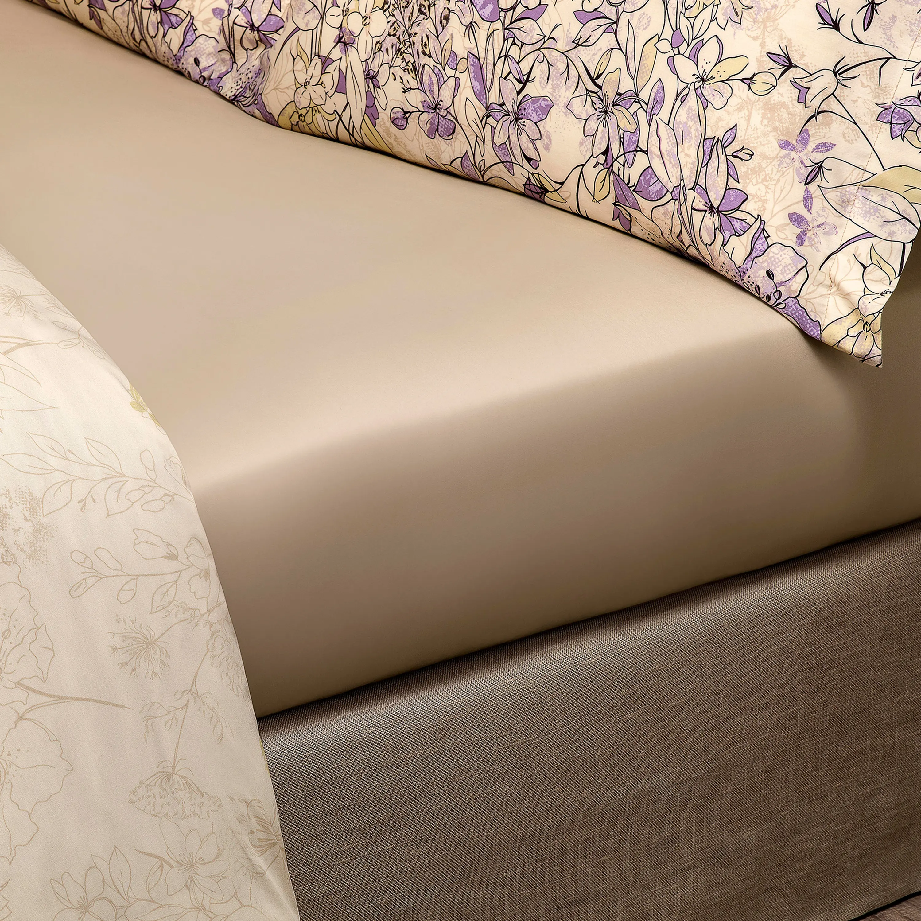 Flat Sheet - Amanda | Beige | Queen