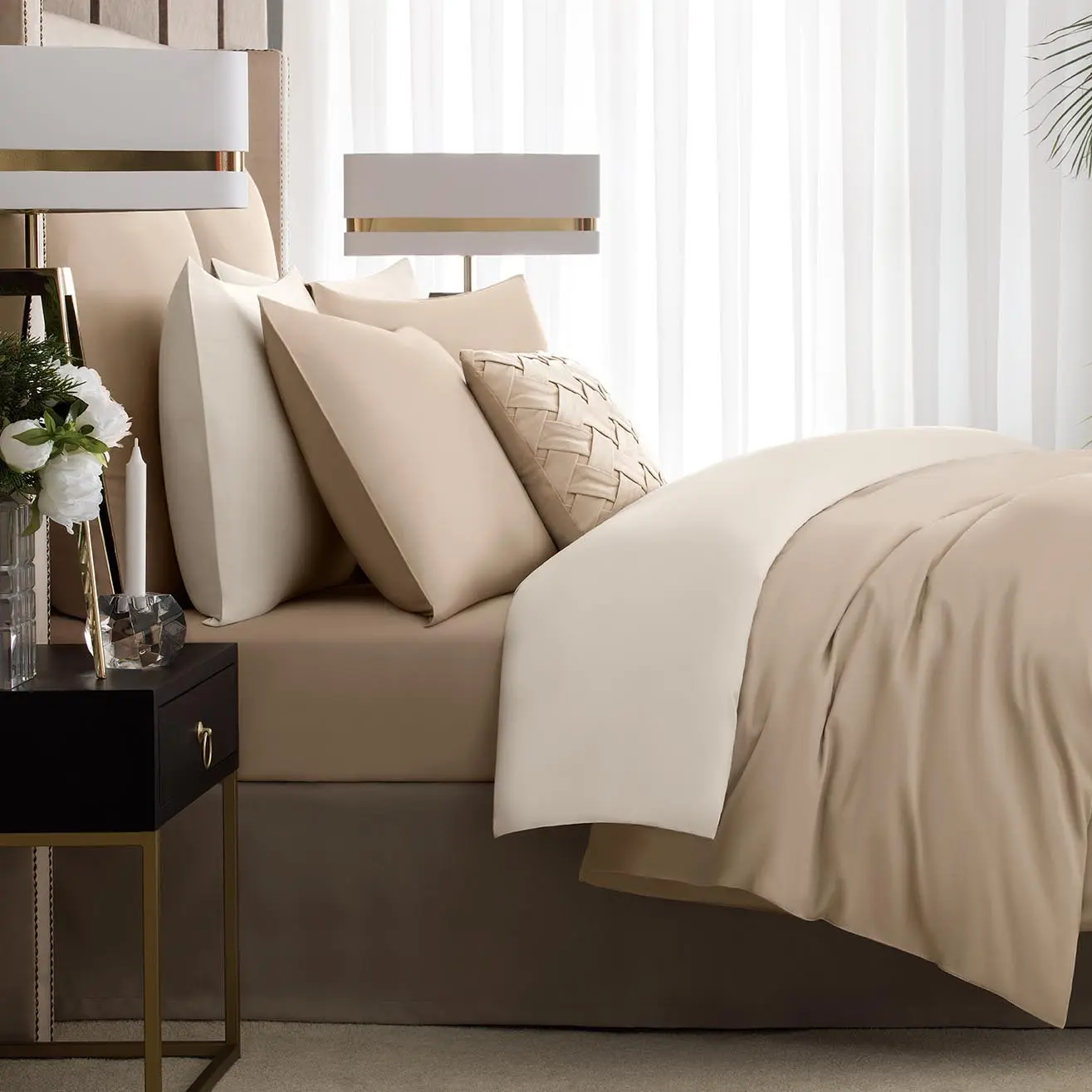 Flat Sheet - Avari | Beige | Full - Image 2