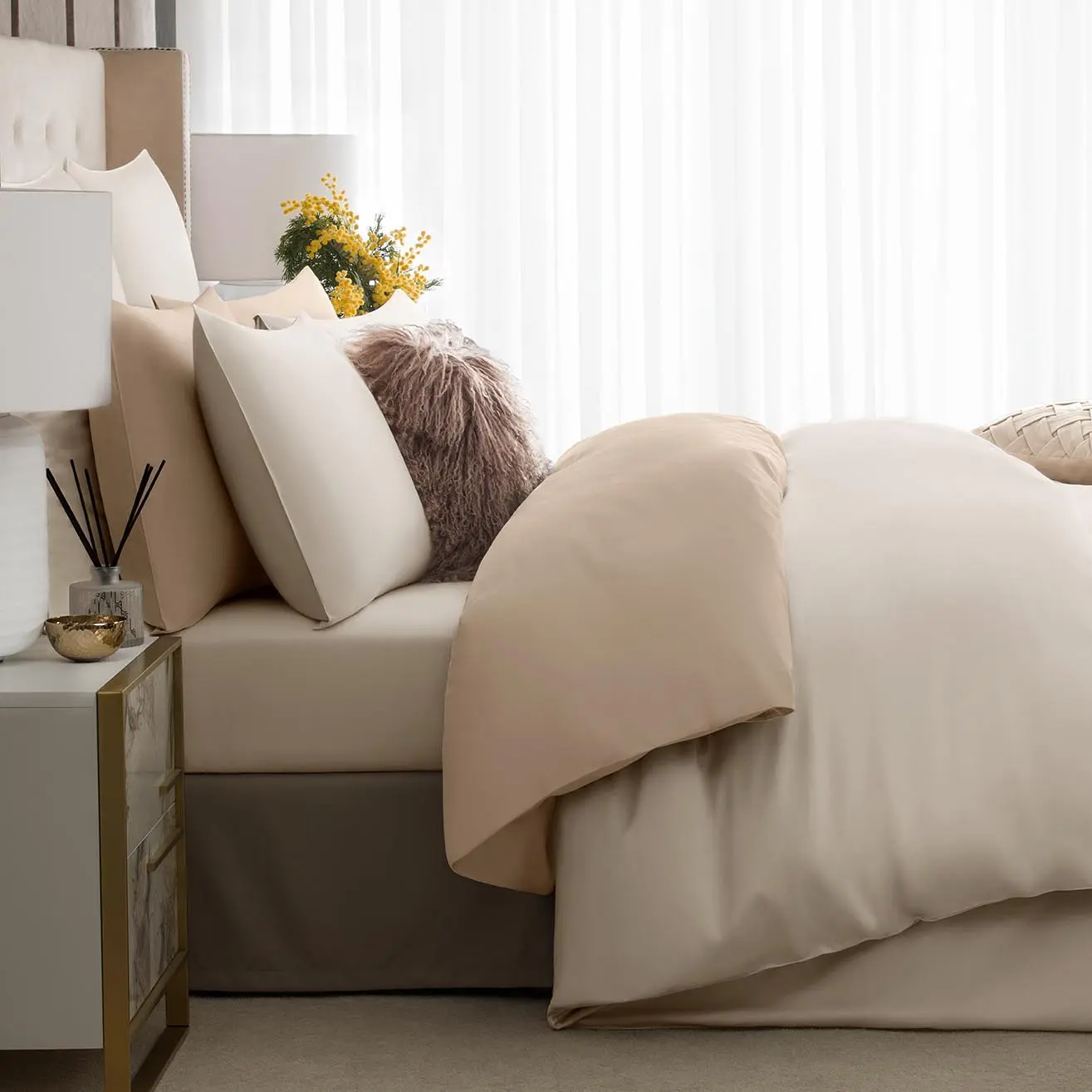 Flat Sheet - Avari | Ecru | Full - Image 2