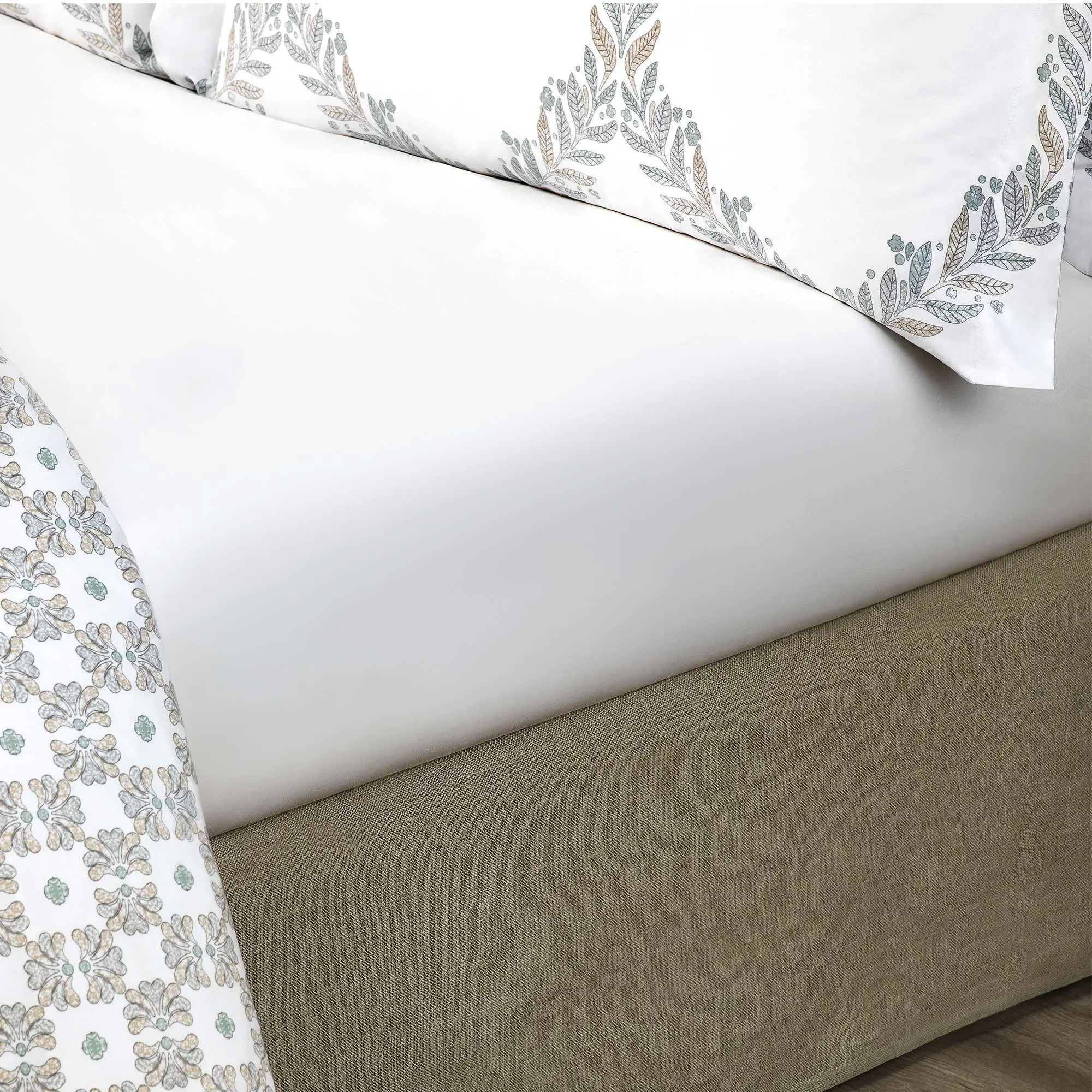 Flat Sheet - Chloe | White | Queen