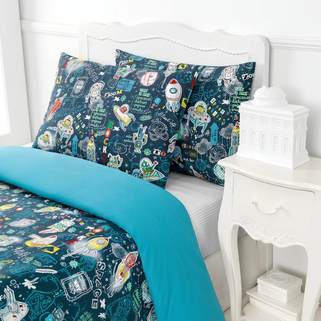 Flat Sheet - Cosmic | Blue | Single